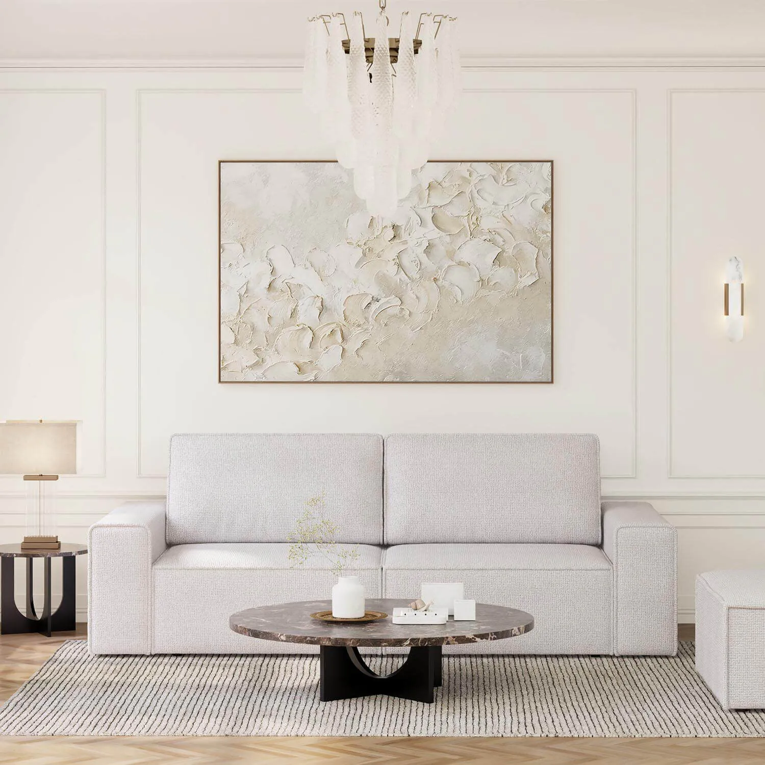 Soffa 3-sits 250cm Ivory - Sydney