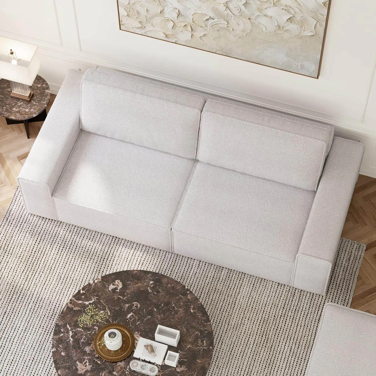 Soffa 3-sits 250cm Ivory - Sydney
