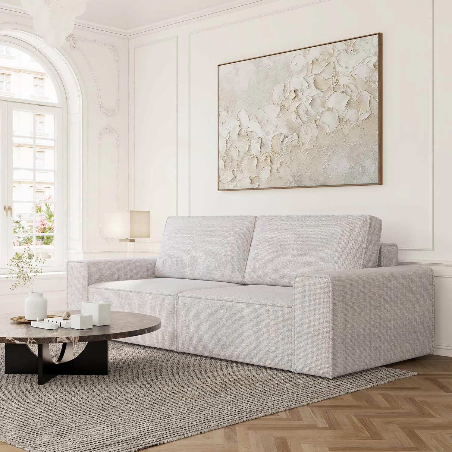Soffa 3-sits 250cm Ivory - Sydney