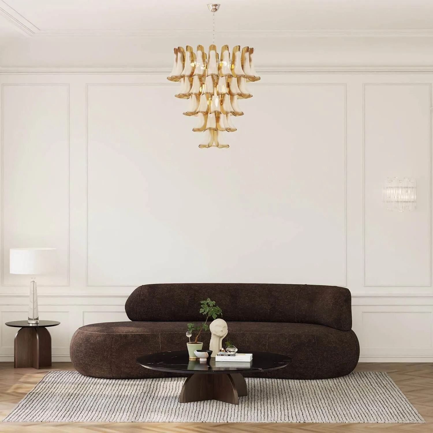 Soffa 3-sits 253cm Brun Armstöd Höger - Malibu