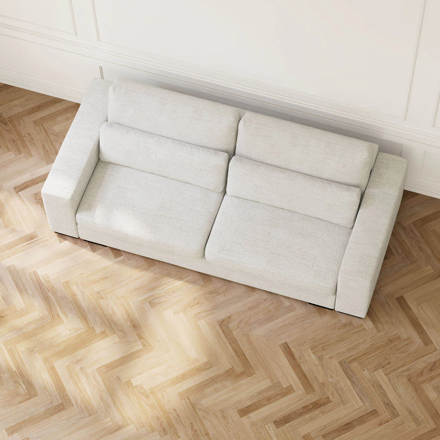 Bäddsoffa 236cm Greige - Madrid