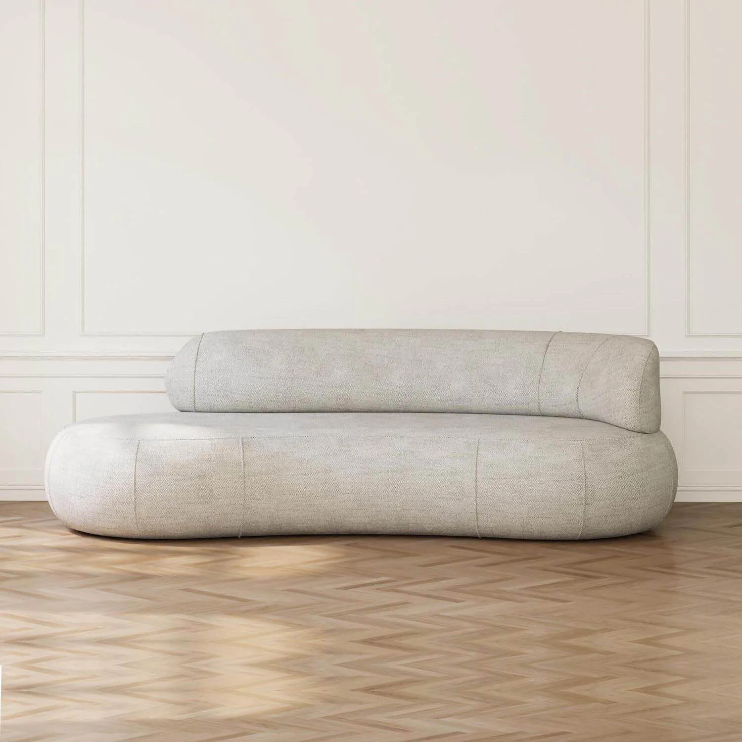 Soffa 3-sits 253cm Greige Armstöd Höger - Malibu