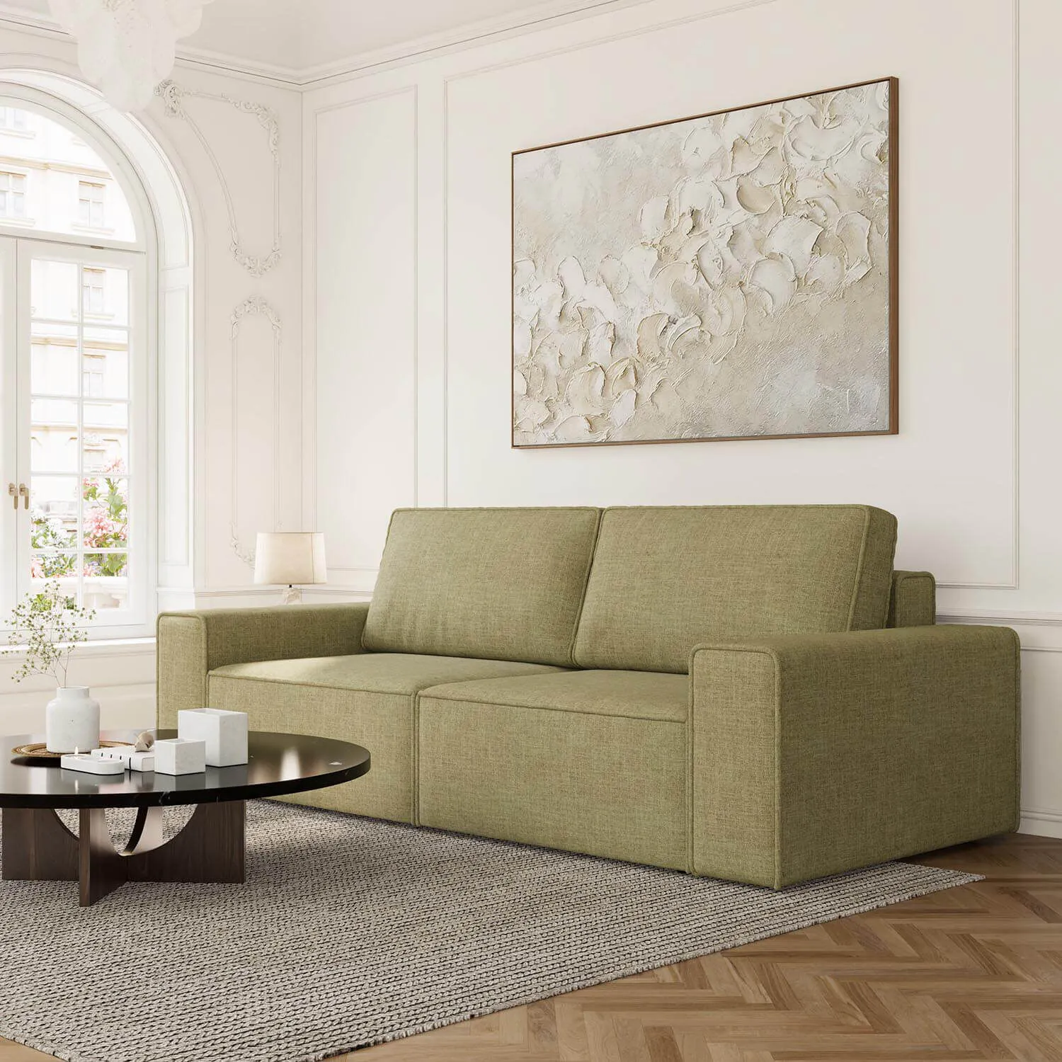 Soffa 3-sits 250cm Grön - Sydney