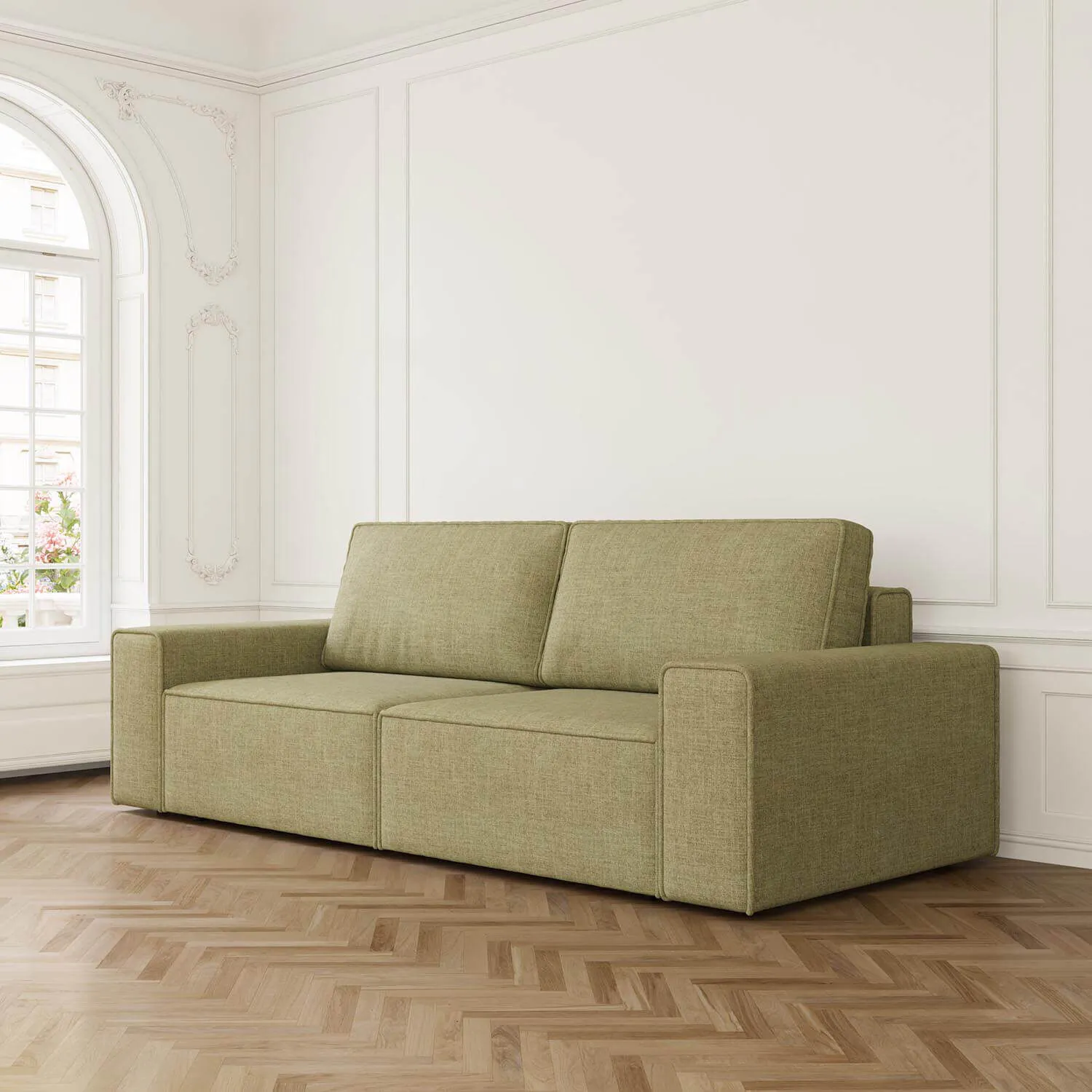 Soffa 3-sits 250cm Grön - Sydney