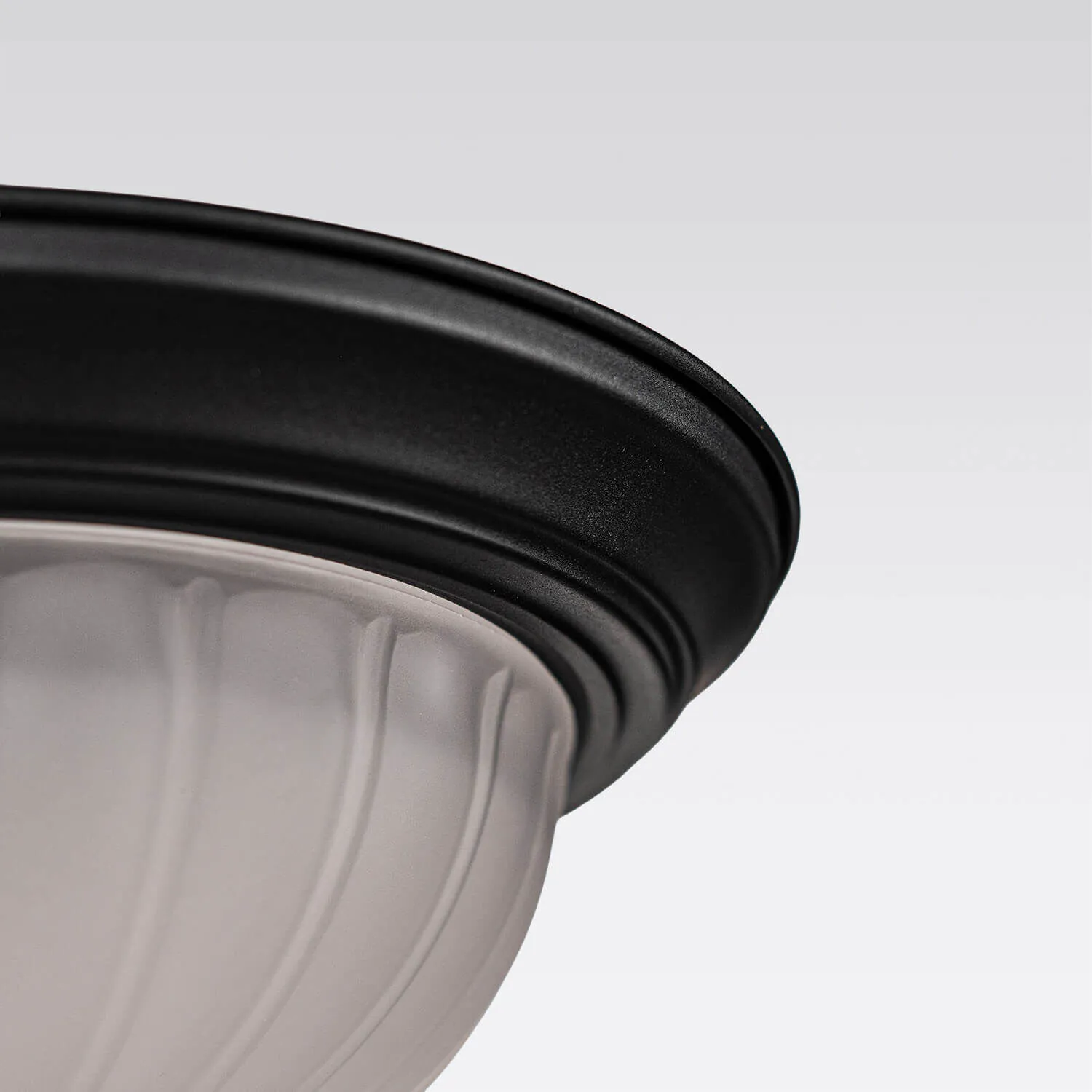 Takplafond Ø33cm Rustik Svart - Monterey