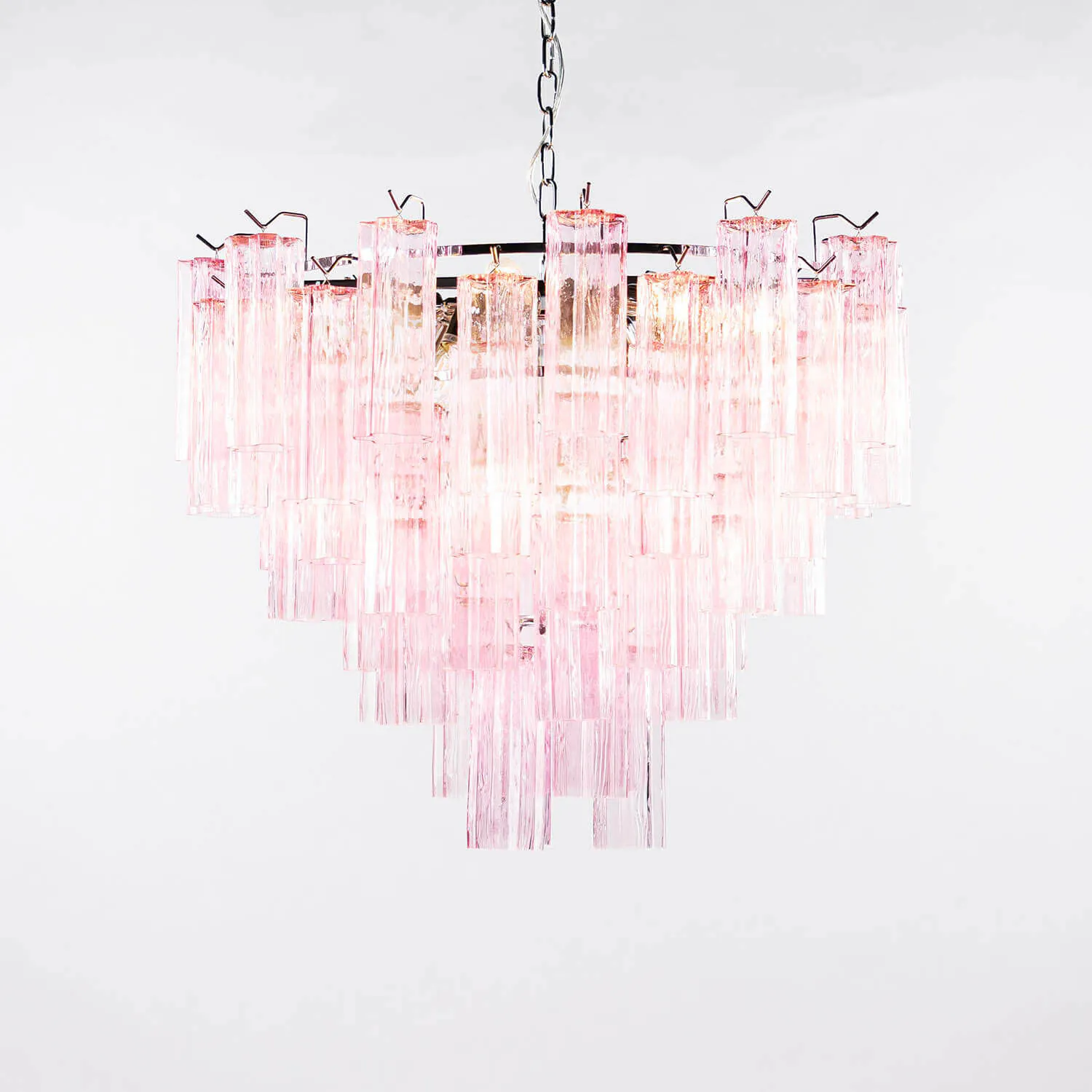 Kristallkrona Ø75cm Rosa/Krom - Cagliari