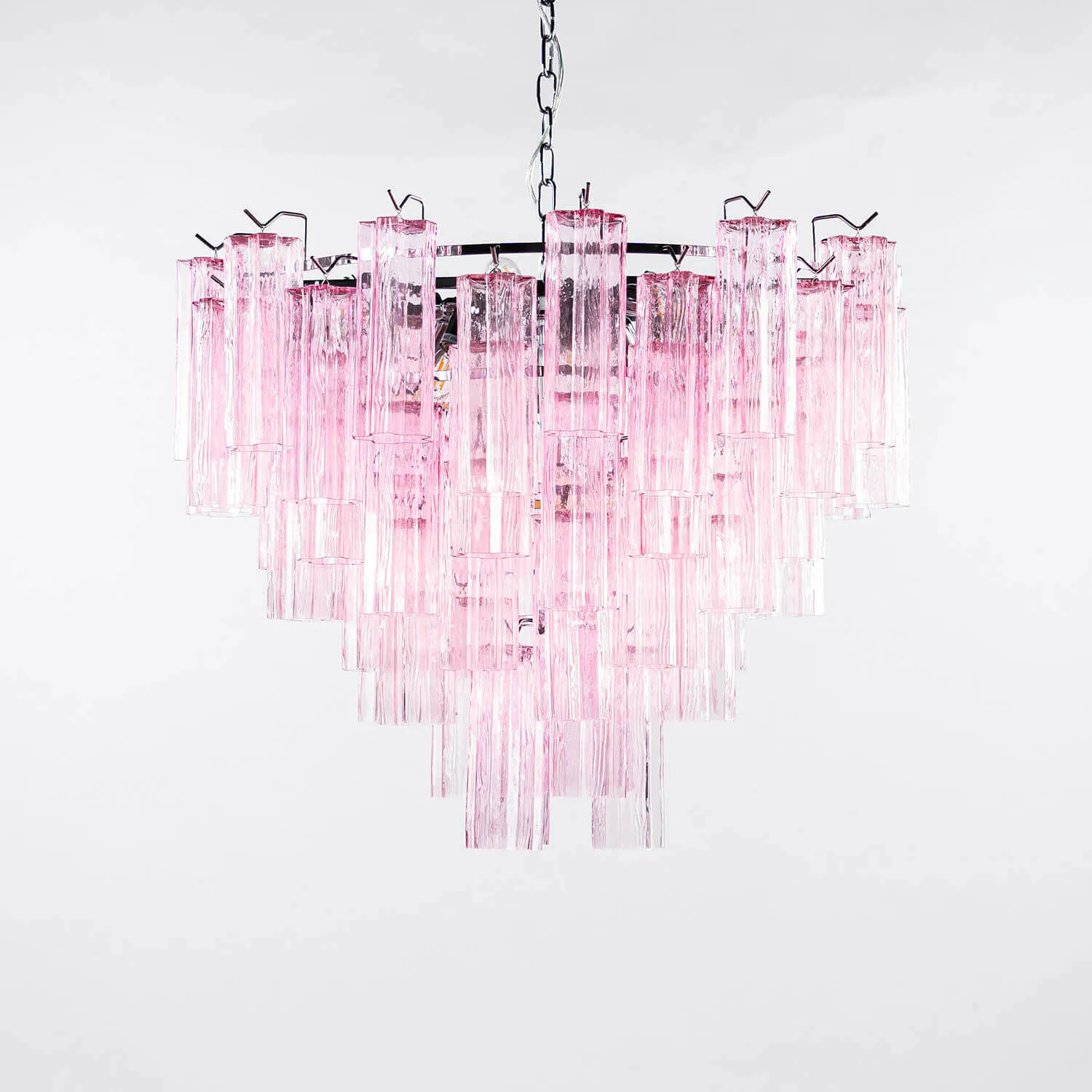 Kristallkrona Ø75cm Rosa/Krom - Cagliari