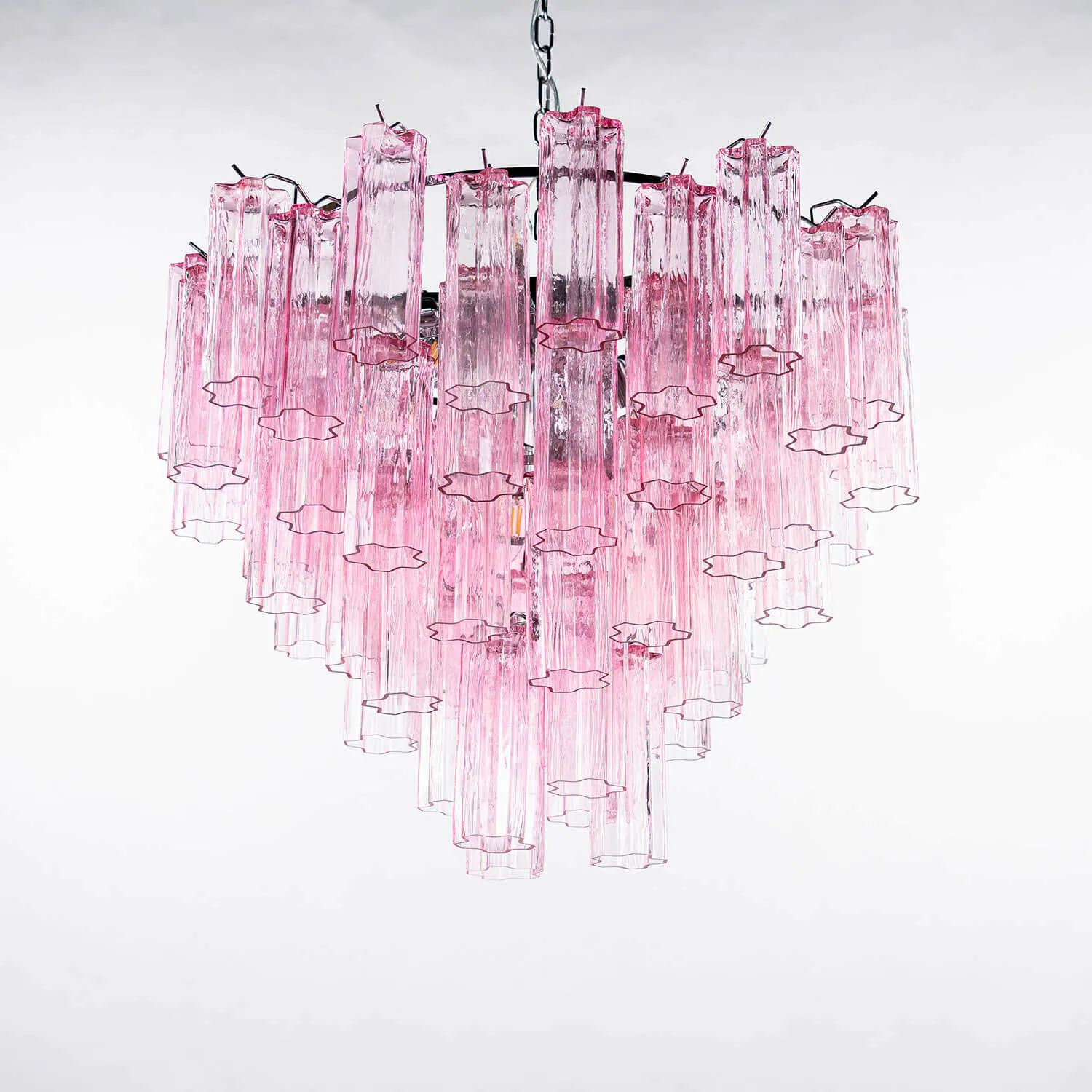 Kristallkrona Ø75cm Rosa/Krom - Cagliari