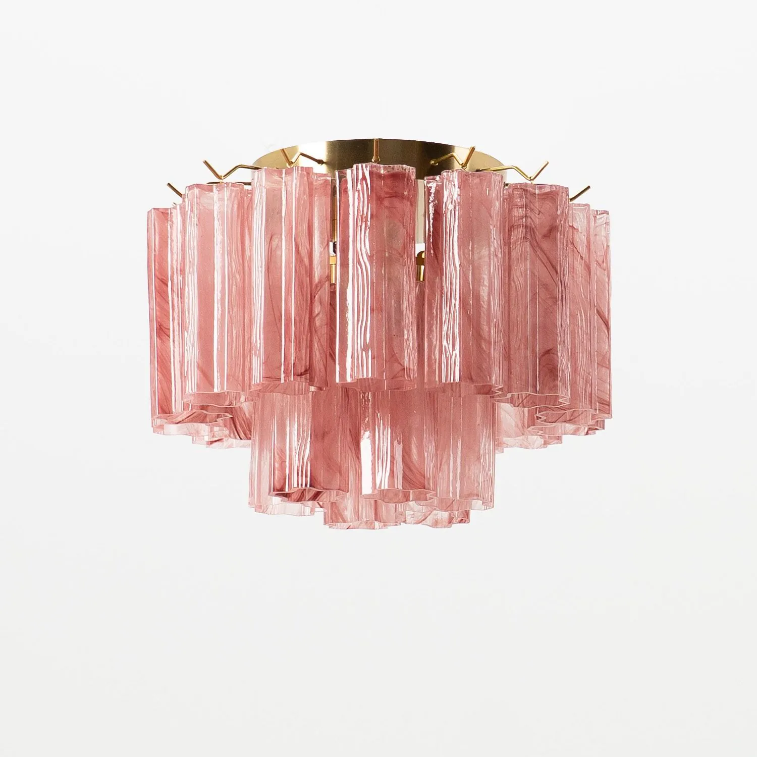 Taklampa Hall Ø45 Rosa Alabaster/Mässing - Cagliari