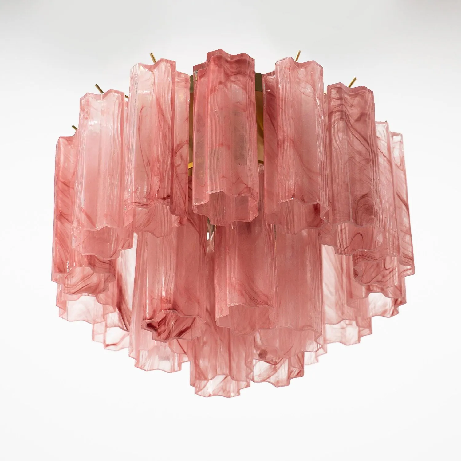 Taklampa Hall Ø45 Rosa Alabaster/Mässing - Cagliari