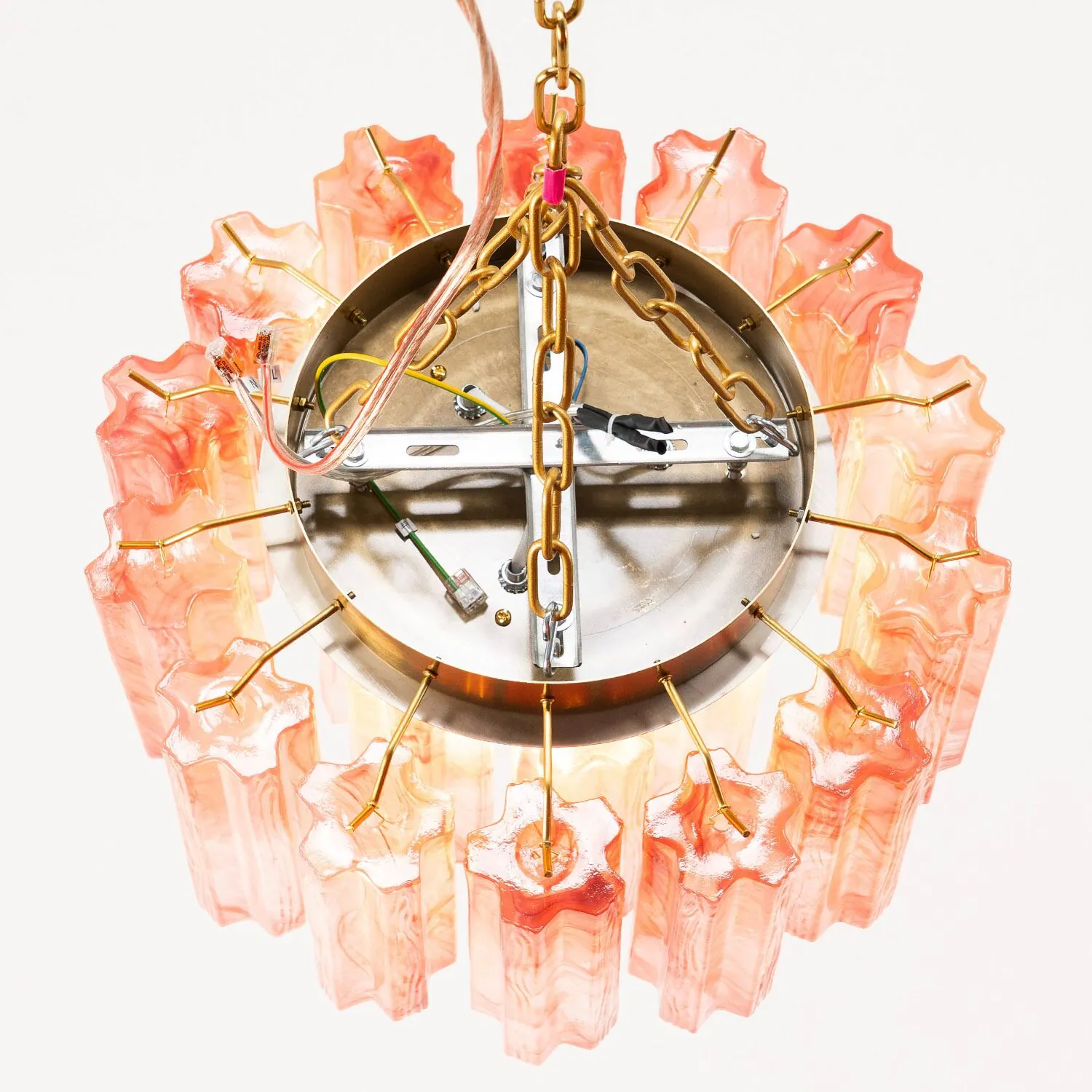 Taklampa Hall Ø45 Rosa Alabaster/Mässing - Cagliari
