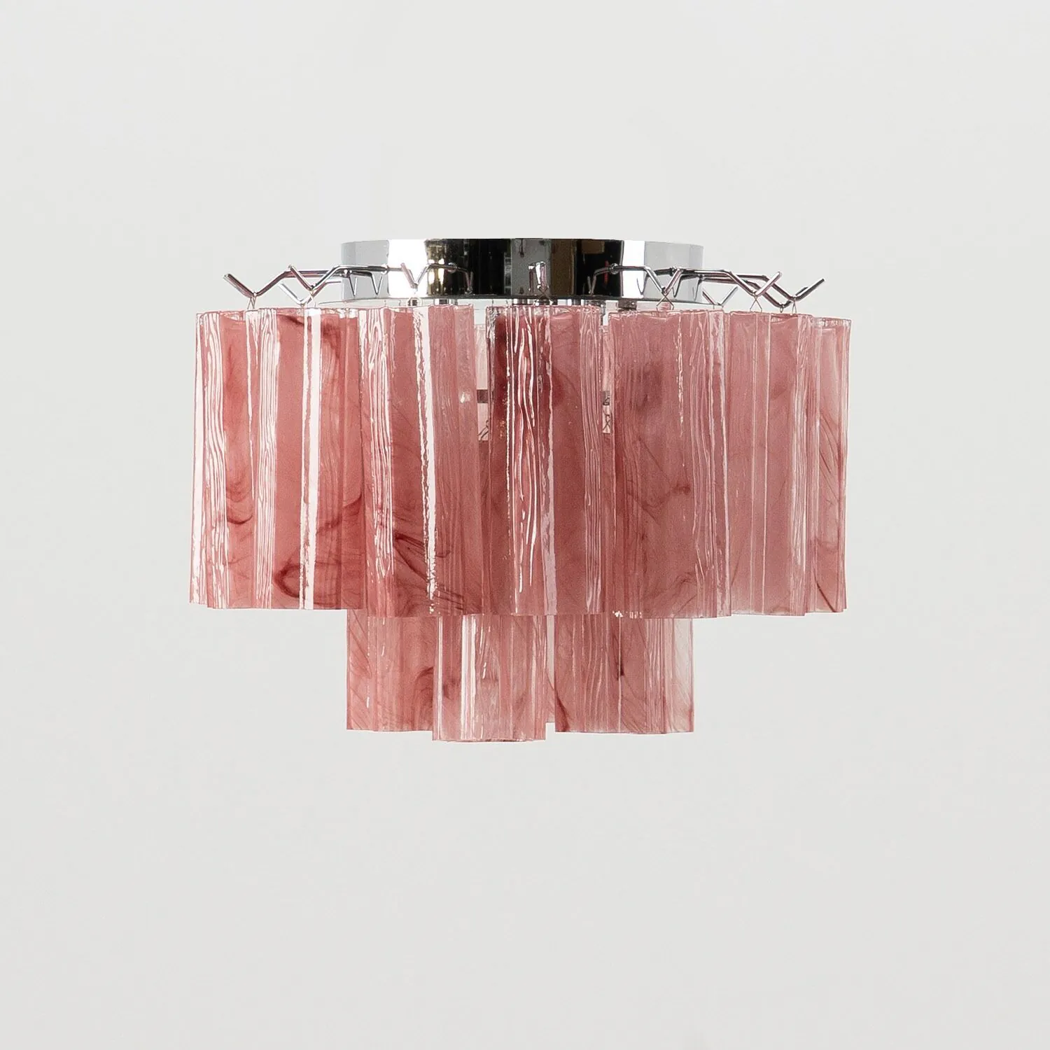 Taklampa Hall Ø45 Rosa Alabaster/Krom - Cagliari