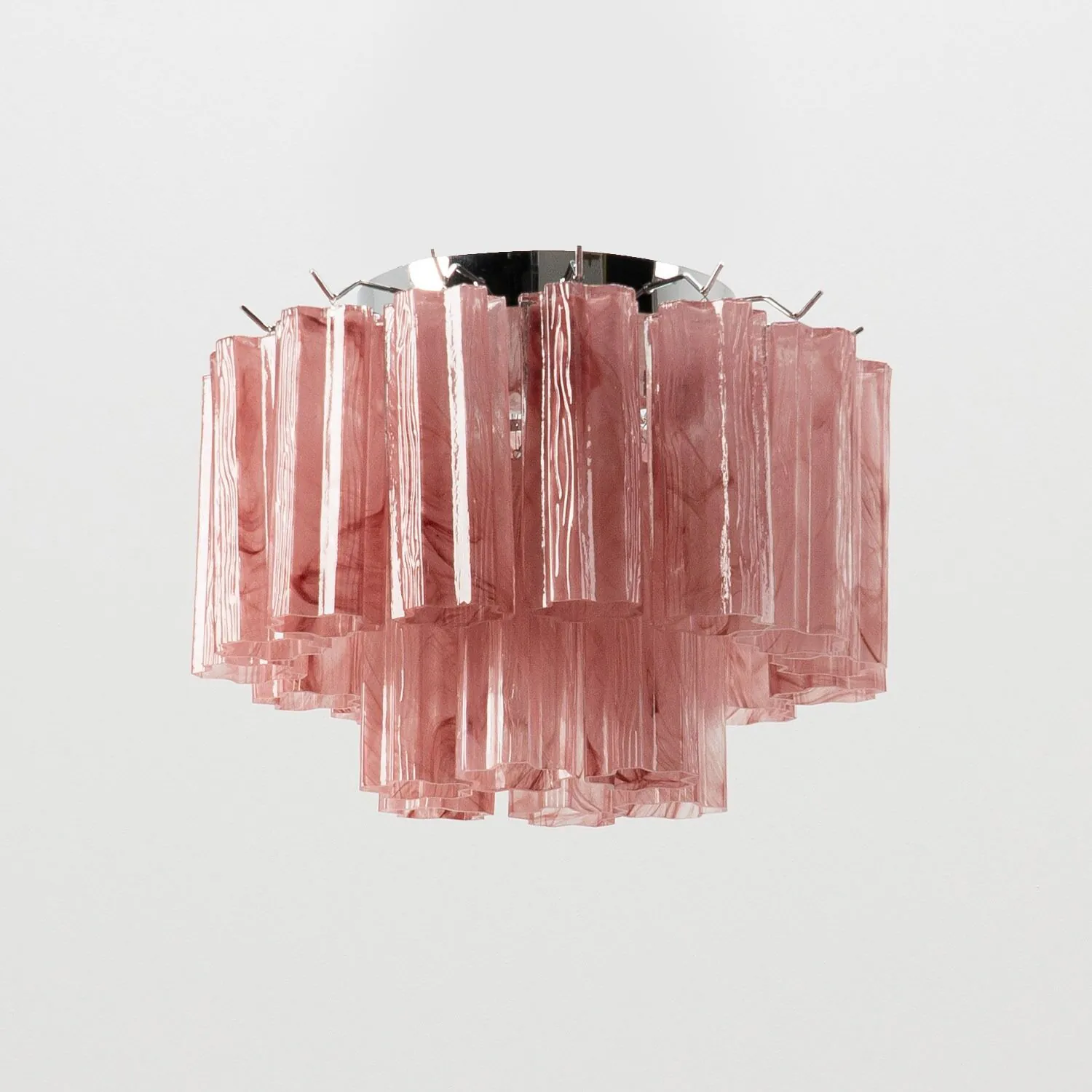 Taklampa Hall Ø45 Rosa Alabaster/Krom - Cagliari