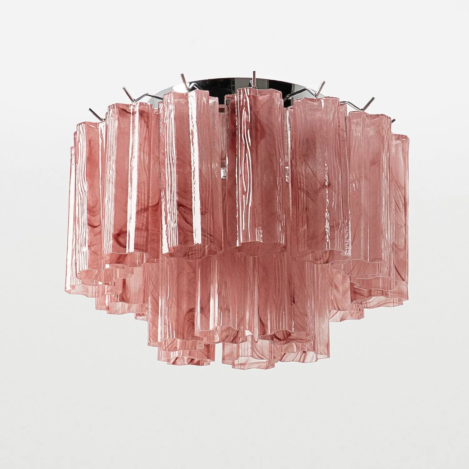 Taklampa Hall Ø45 Rosa Alabaster/Krom - Cagliari