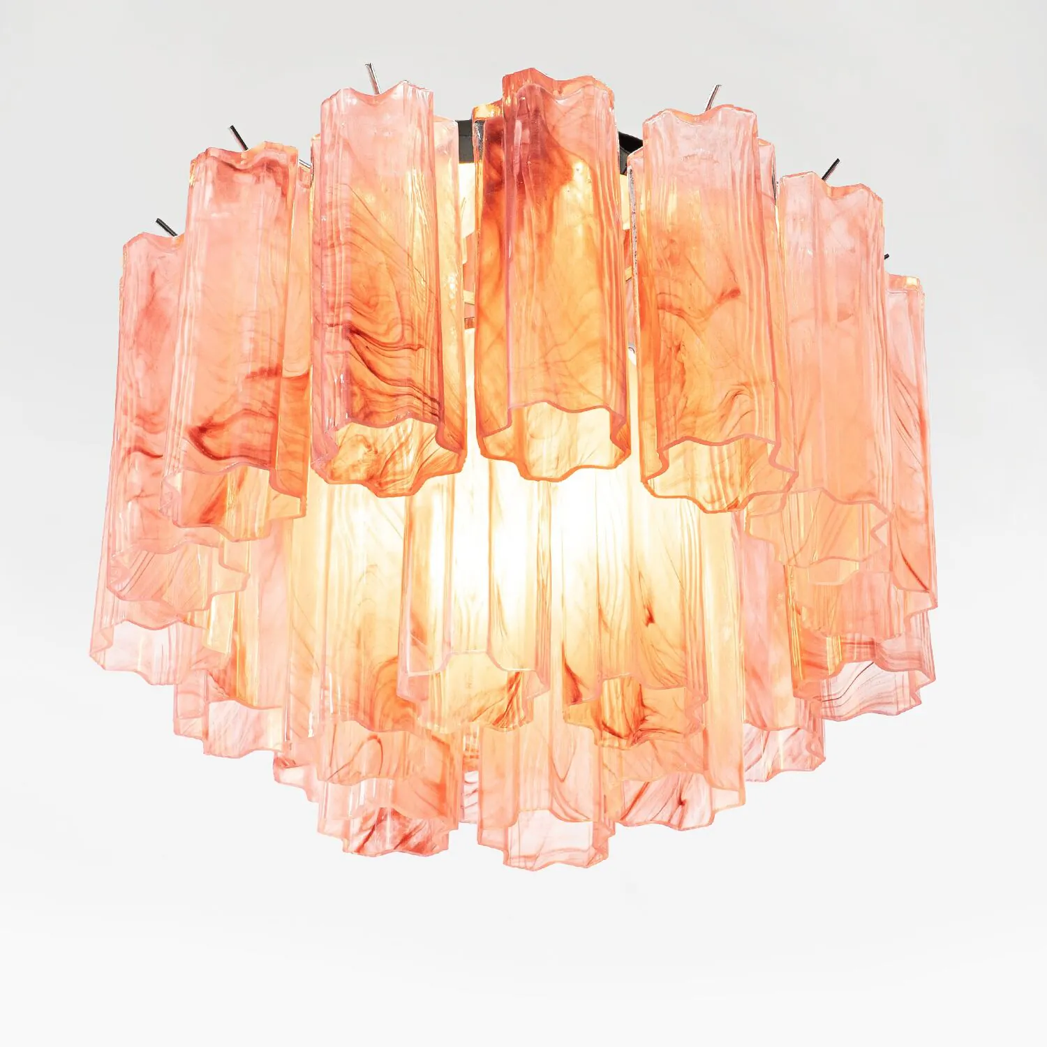 Taklampa Hall Ø45 Rosa Alabaster/Krom - Cagliari