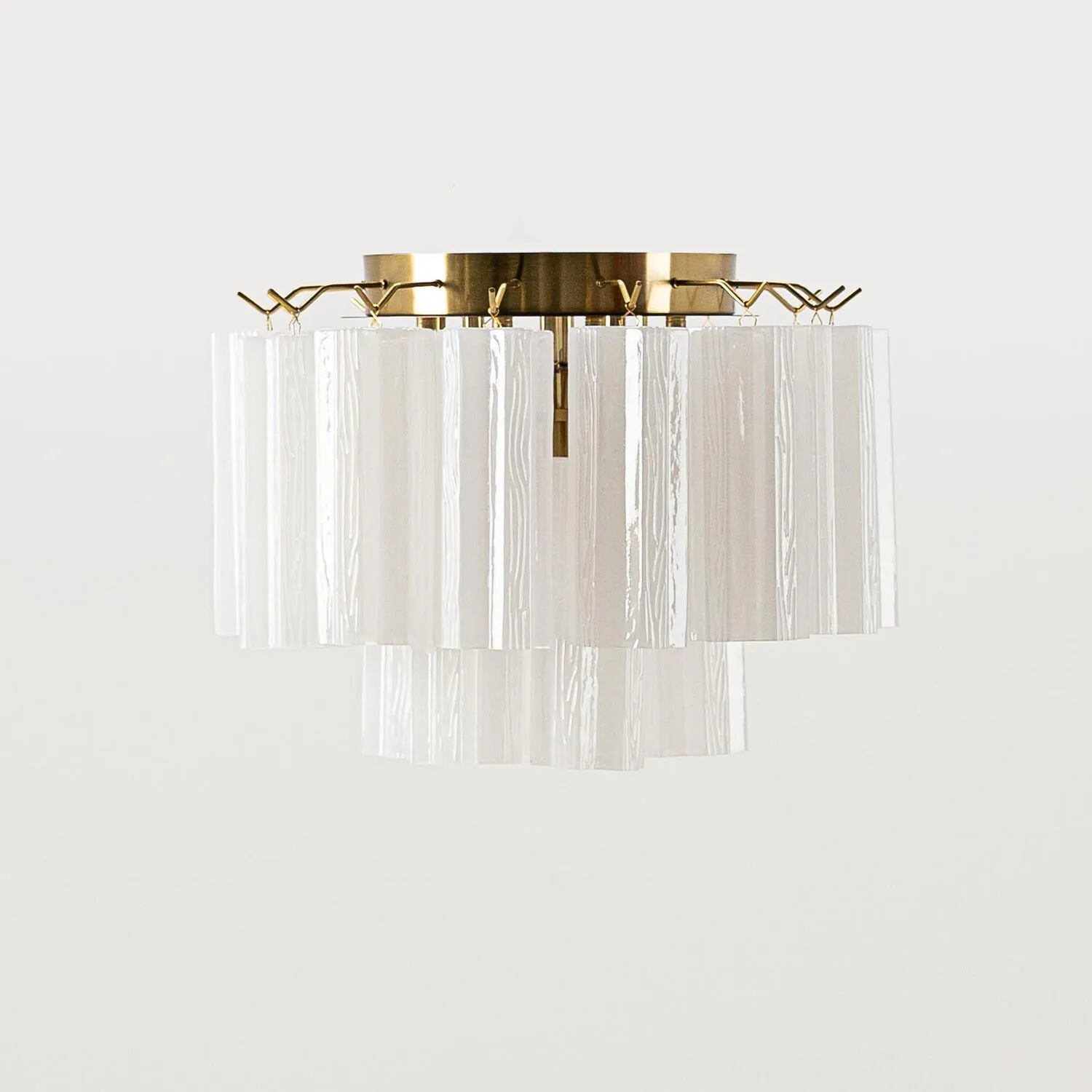 Taklampa Hall Ø45 Opal/Mässing - Cagliari
