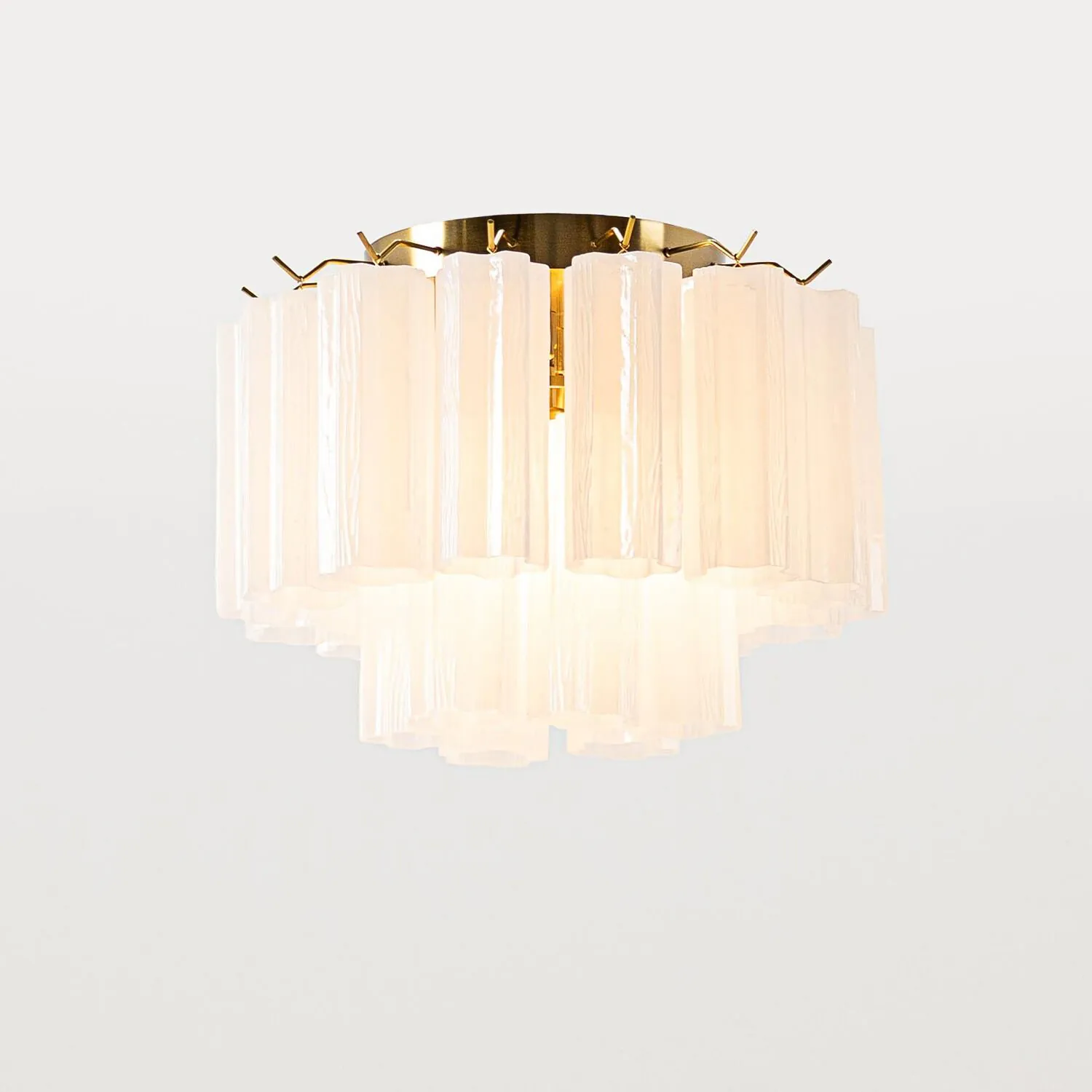 Taklampa Hall Ø45 Opal/Mässing - Cagliari