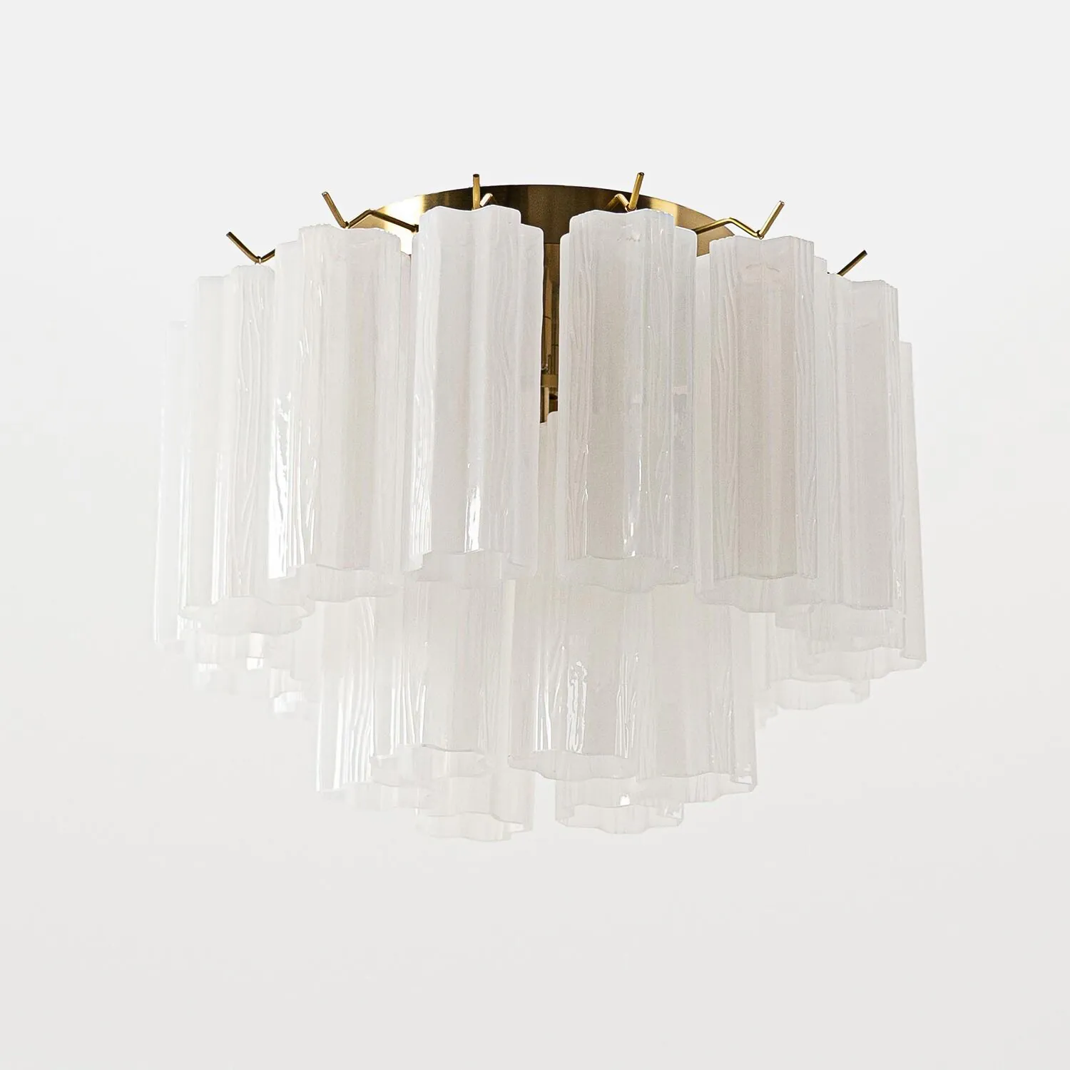 Taklampa Hall Ø45 Opal/Mässing - Cagliari