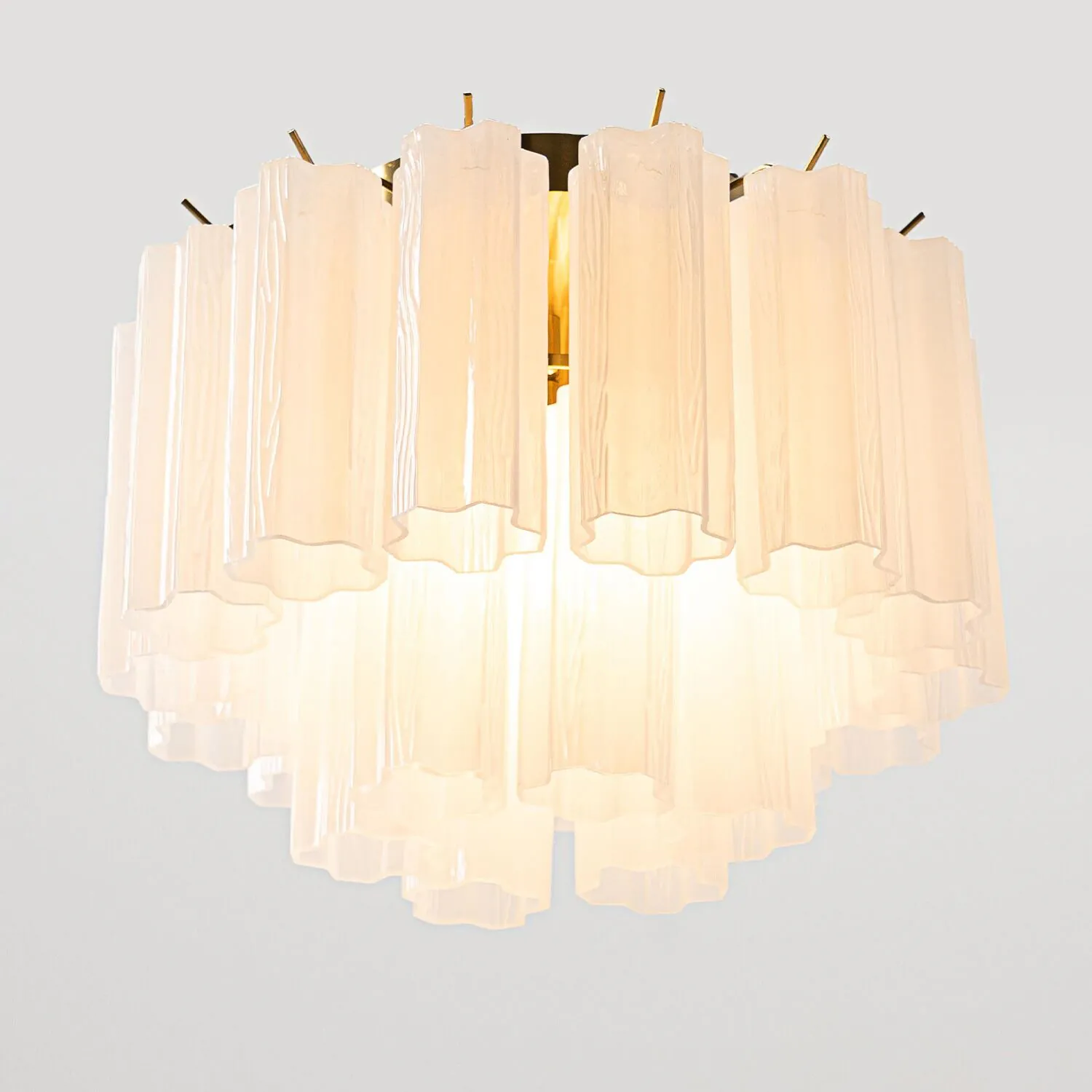 Taklampa Hall Ø45 Opal/Mässing - Cagliari