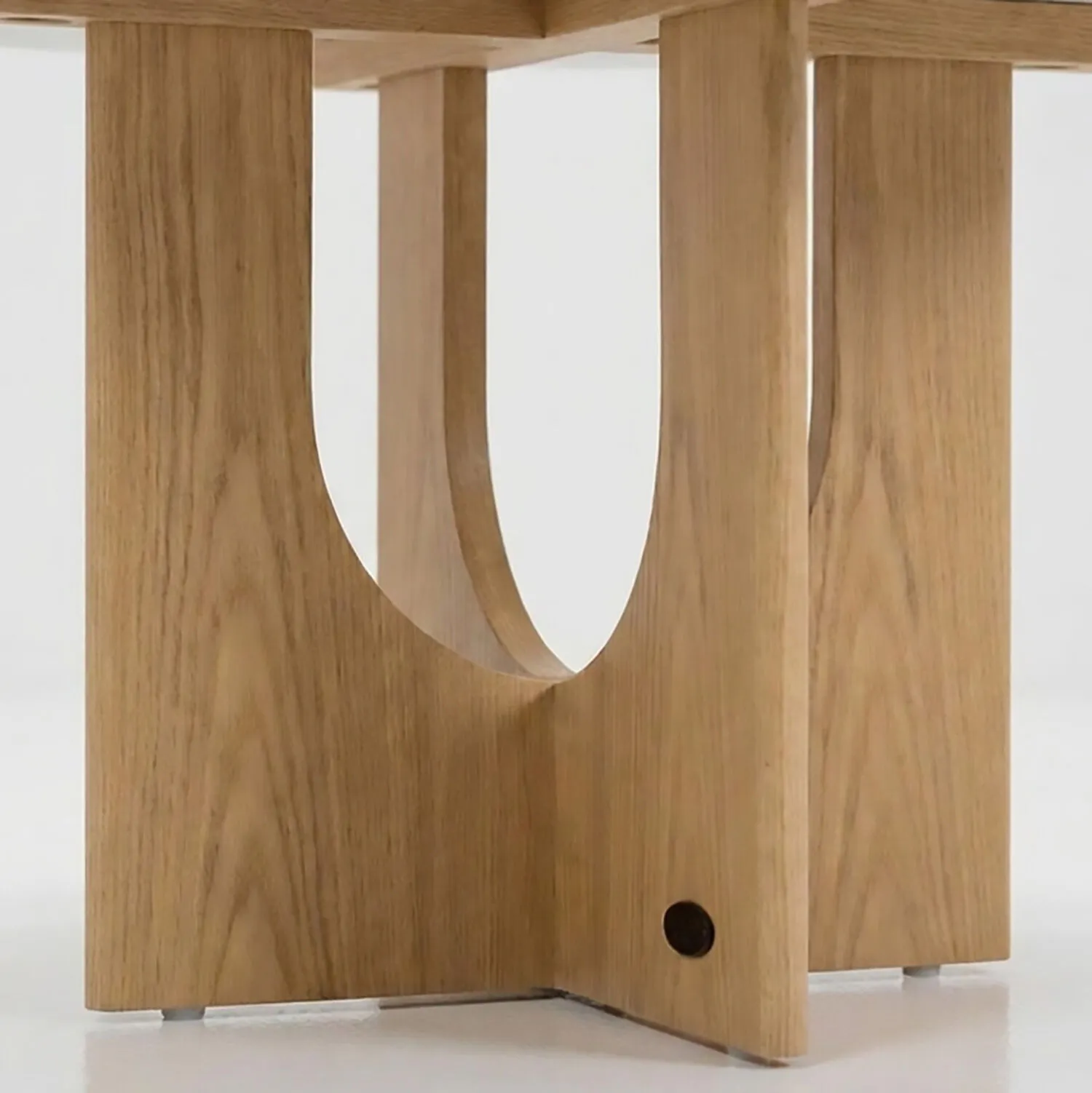 Soffbord Ø80cm Ek/Vit Marmor - André