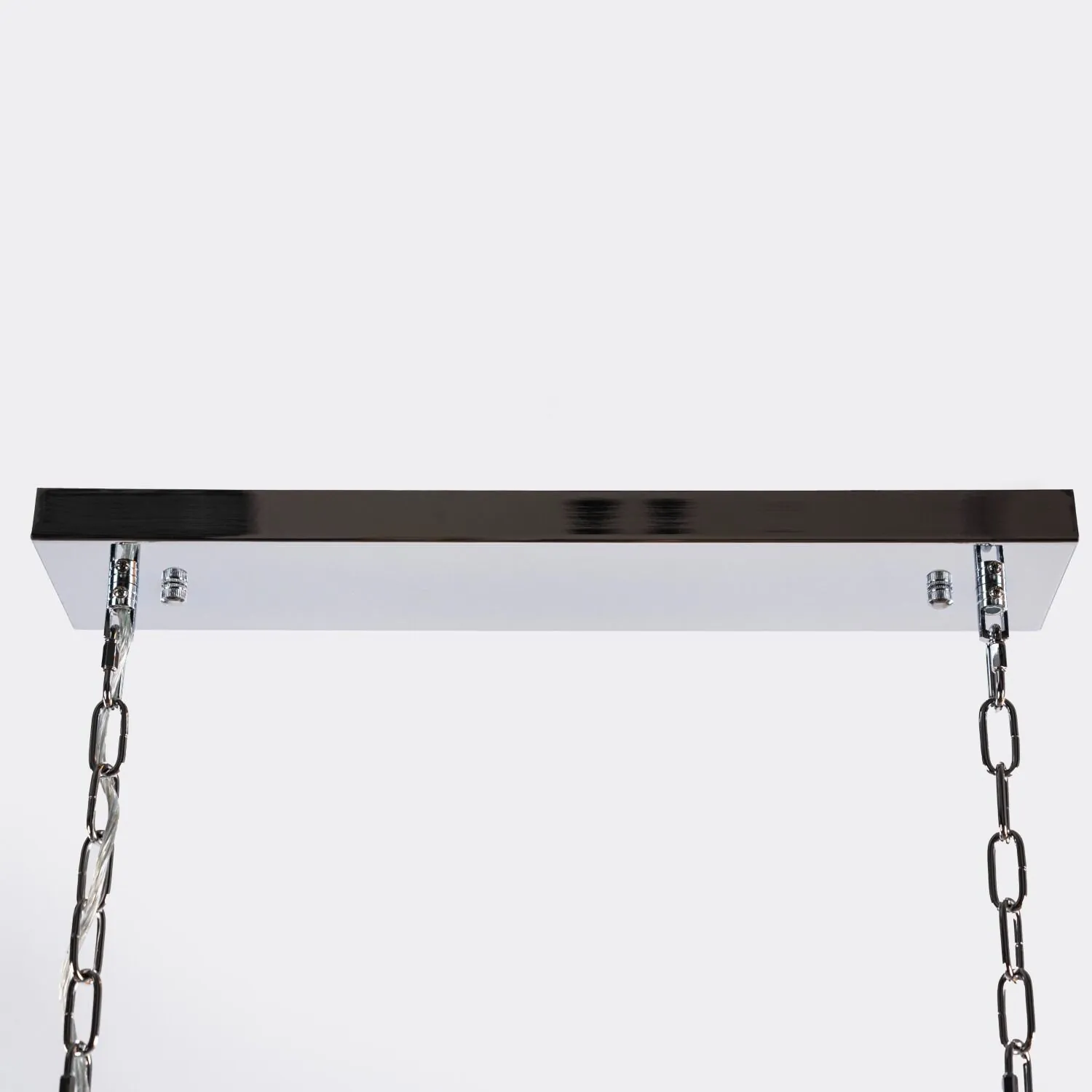 Avlång Kristallkrona 120cm Krom/Rosa - Livorno