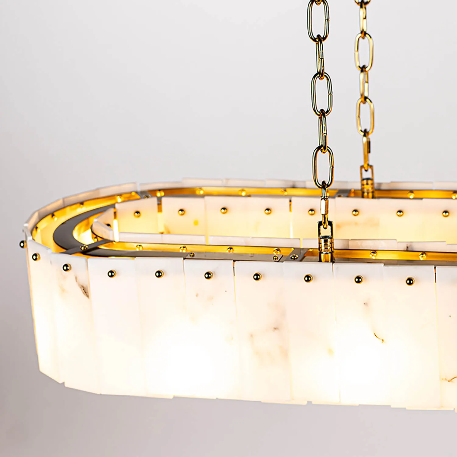 Avlång Taklampa 120cm Marmor - Scagliola