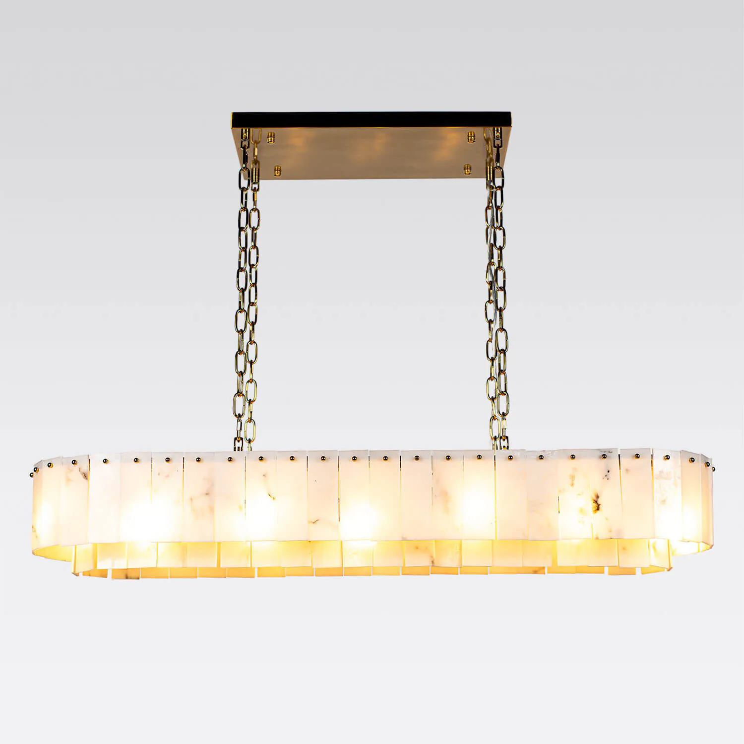 Avlång Taklampa 120cm Marmor - Scagliola