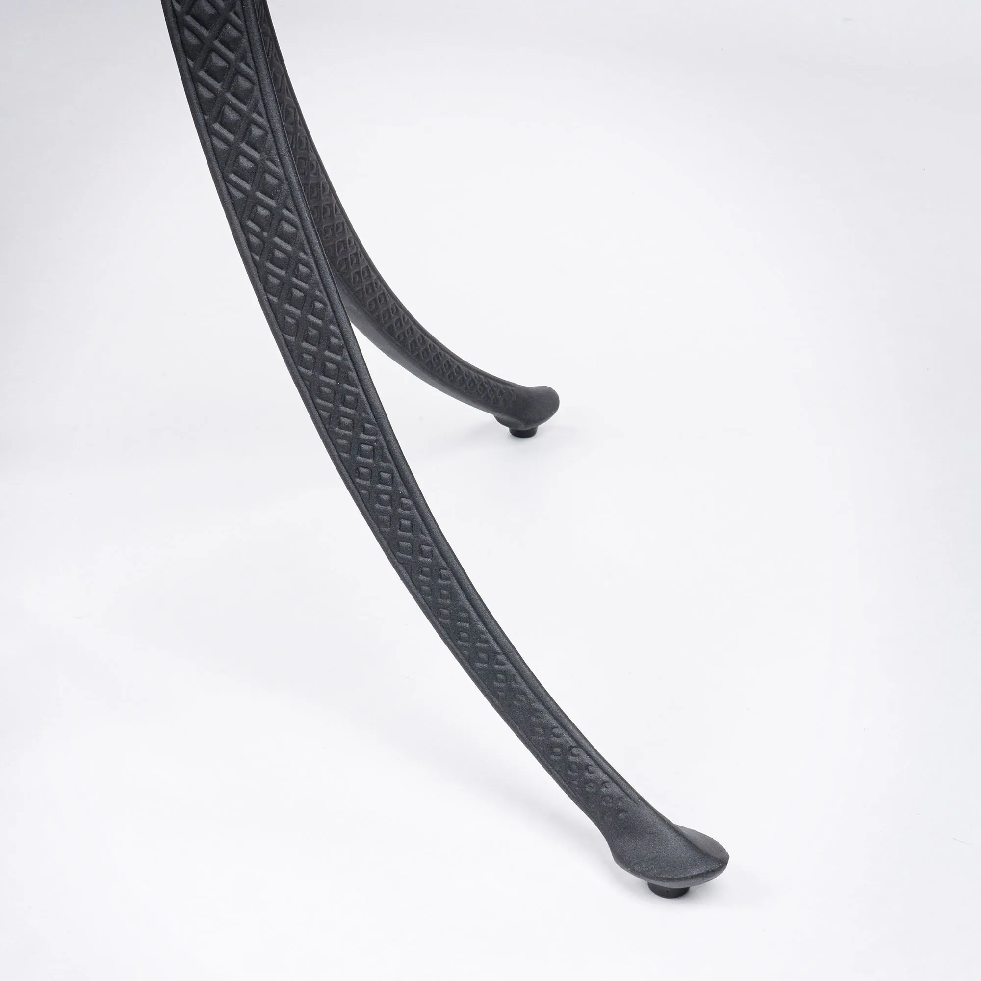Bargrupp Utomhus Svart Aluminium 2 stolar - Salerno Ø76cm
