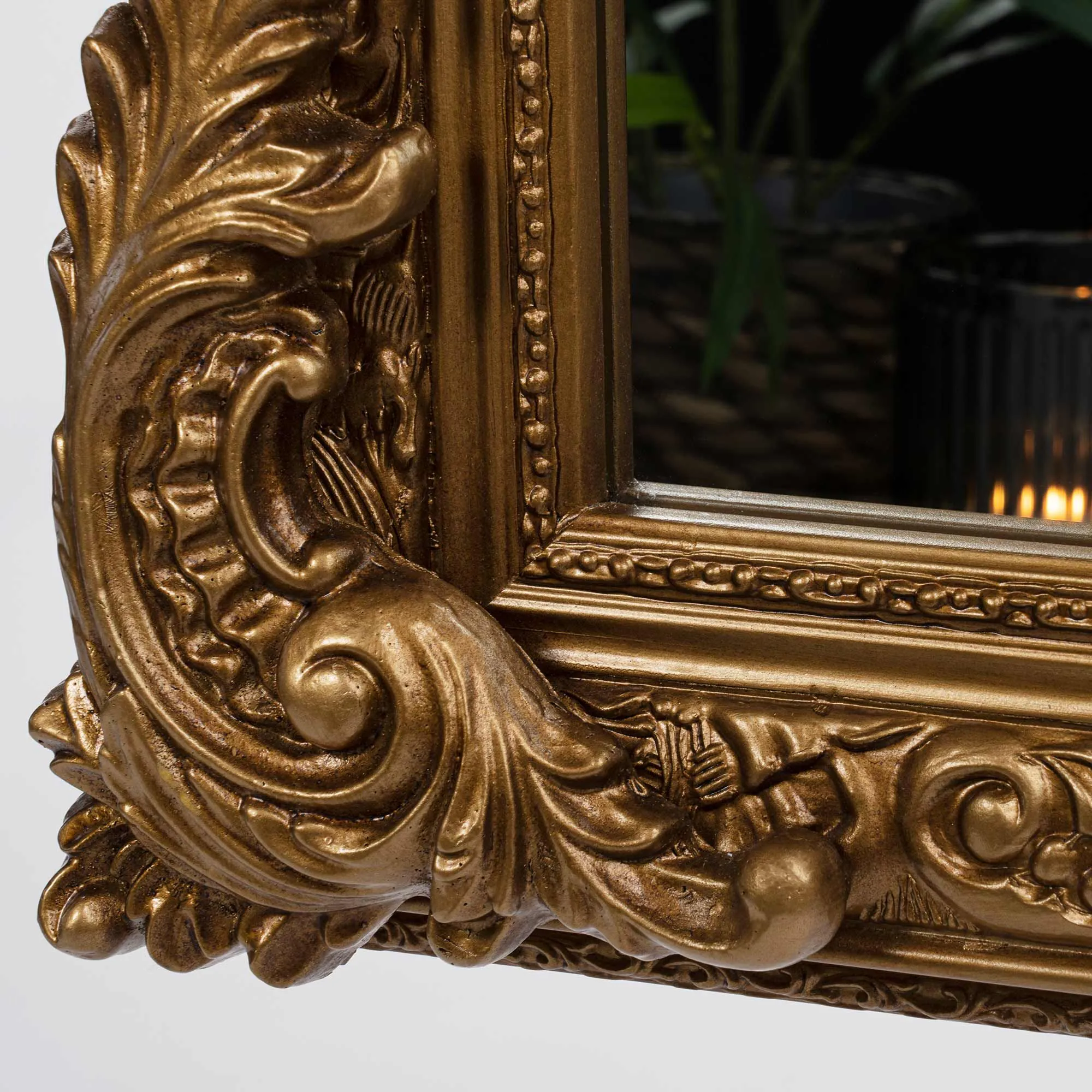 Stor Spegel 104x185cm Fransk Antik Guld Elizabeth