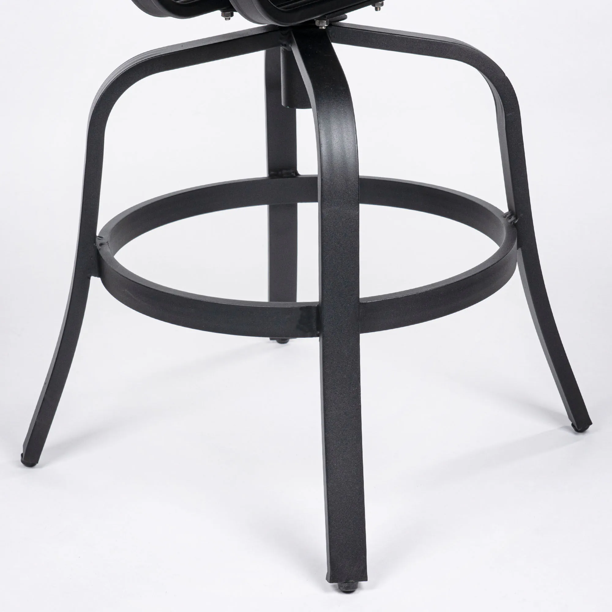 Bargrupp Utomhus Svart Aluminium 2 stolar - Salerno Ø76cm