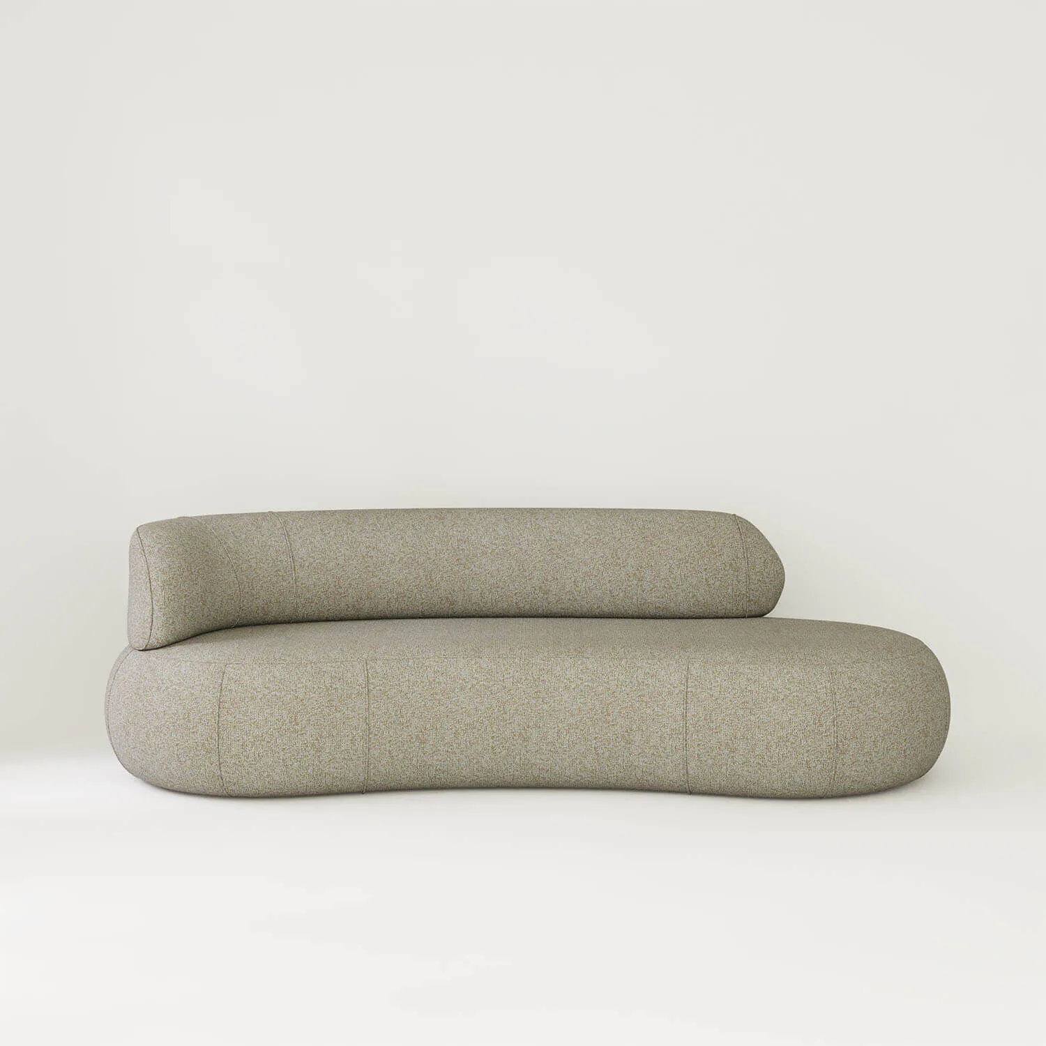 Soffa 3-sits 253cm Beige Armstöd Vänster - Malibu