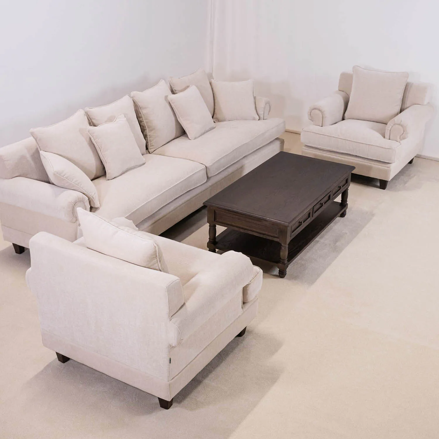 Fåtölj 1,5-sits Howard Beige - Hampton