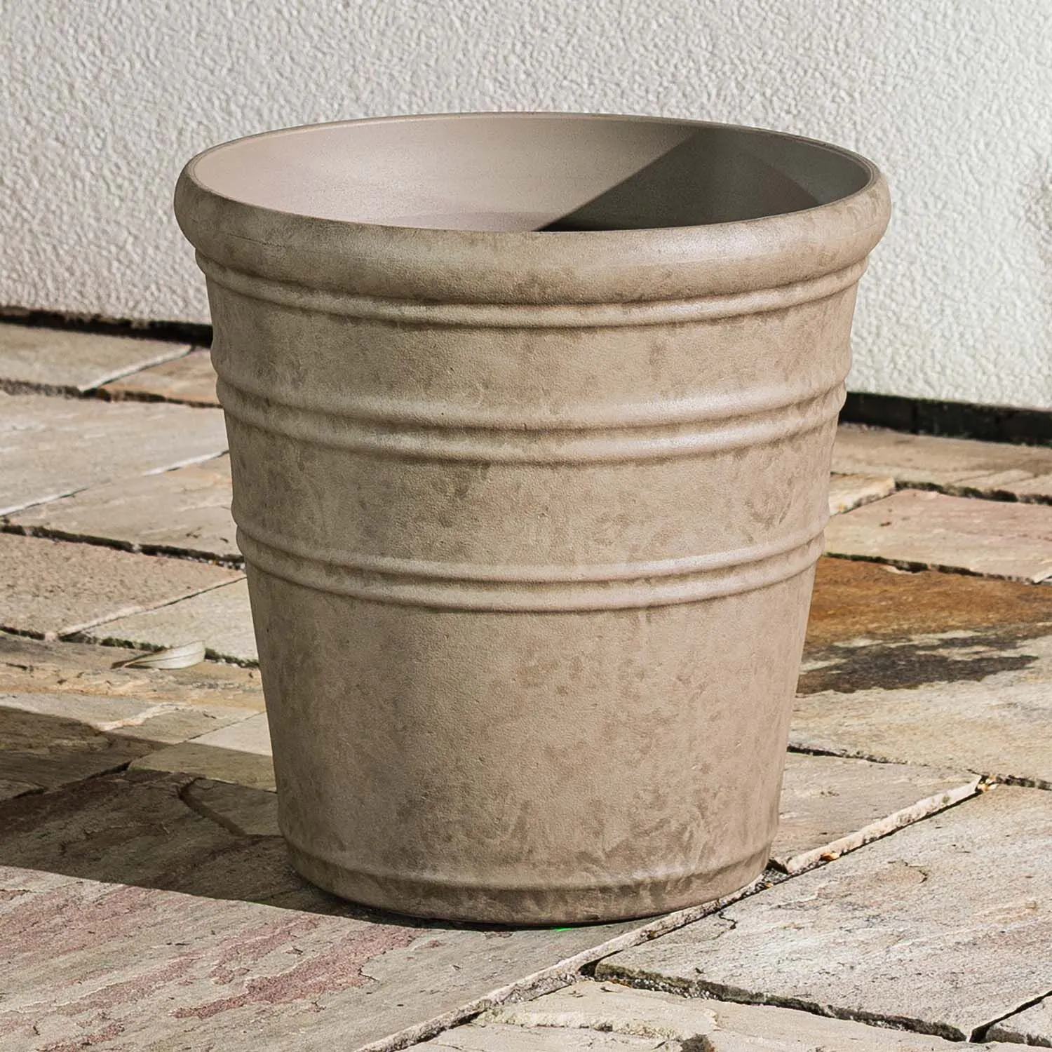 Beige Kruka Utomhus 35x35cm - Flavia
