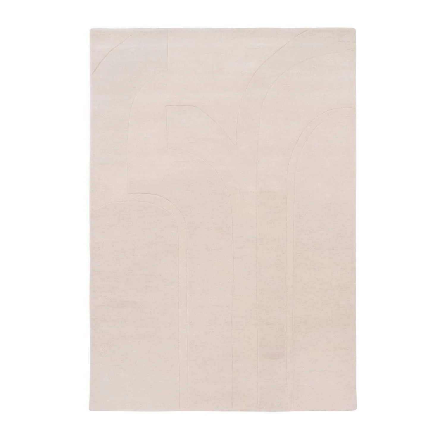 Beige Ullmatta 160x230cm - Valanga