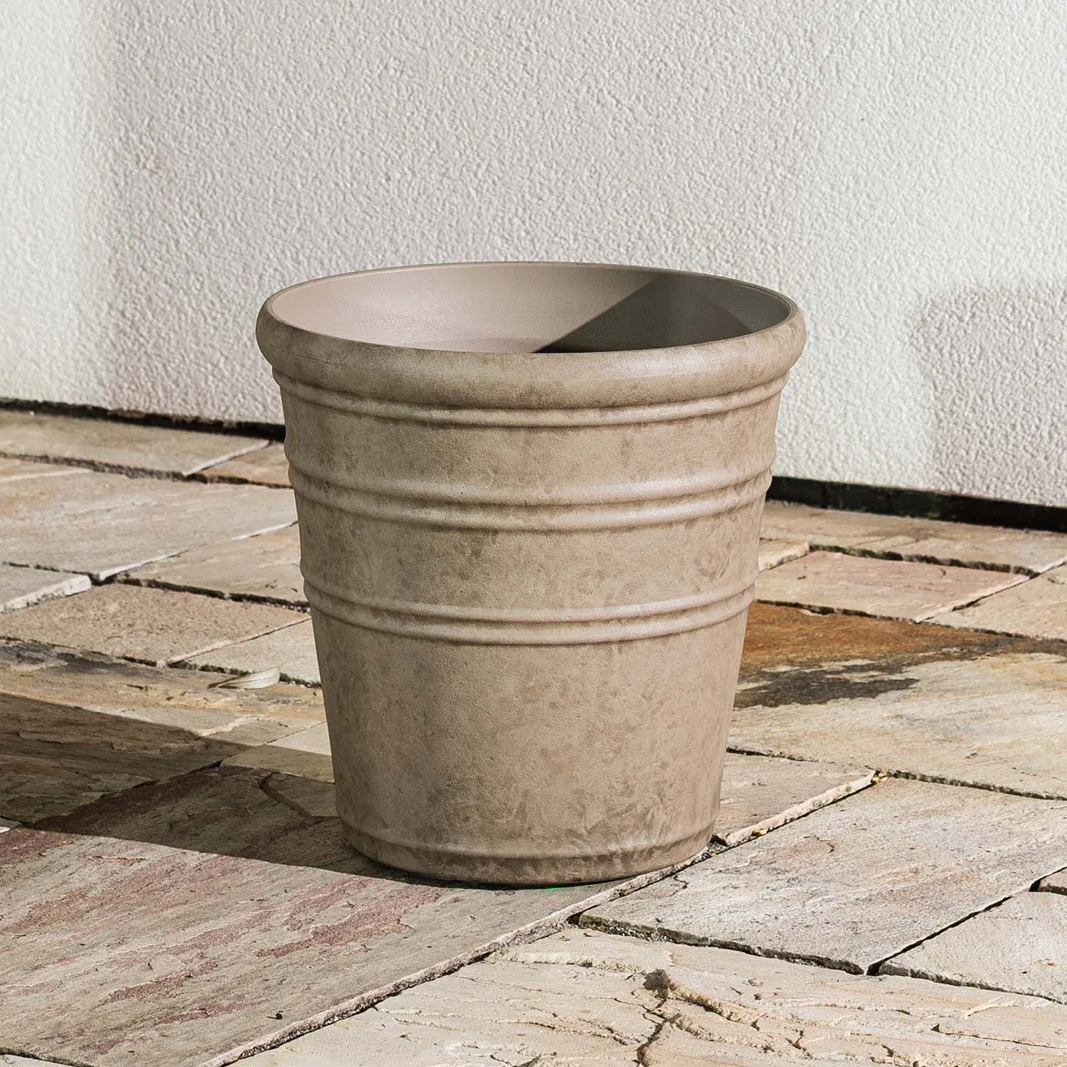 Beige Kruka Utomhus 35x35cm - Flavia