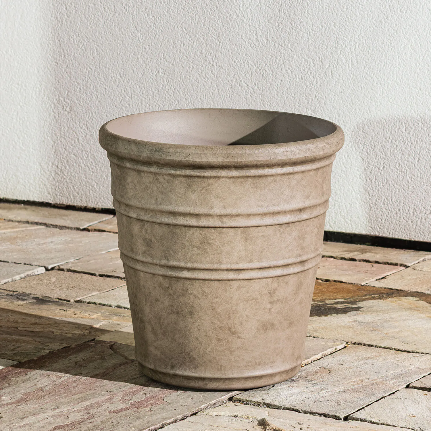 Beige Kruka Utomhus 40x42cm - Flavia