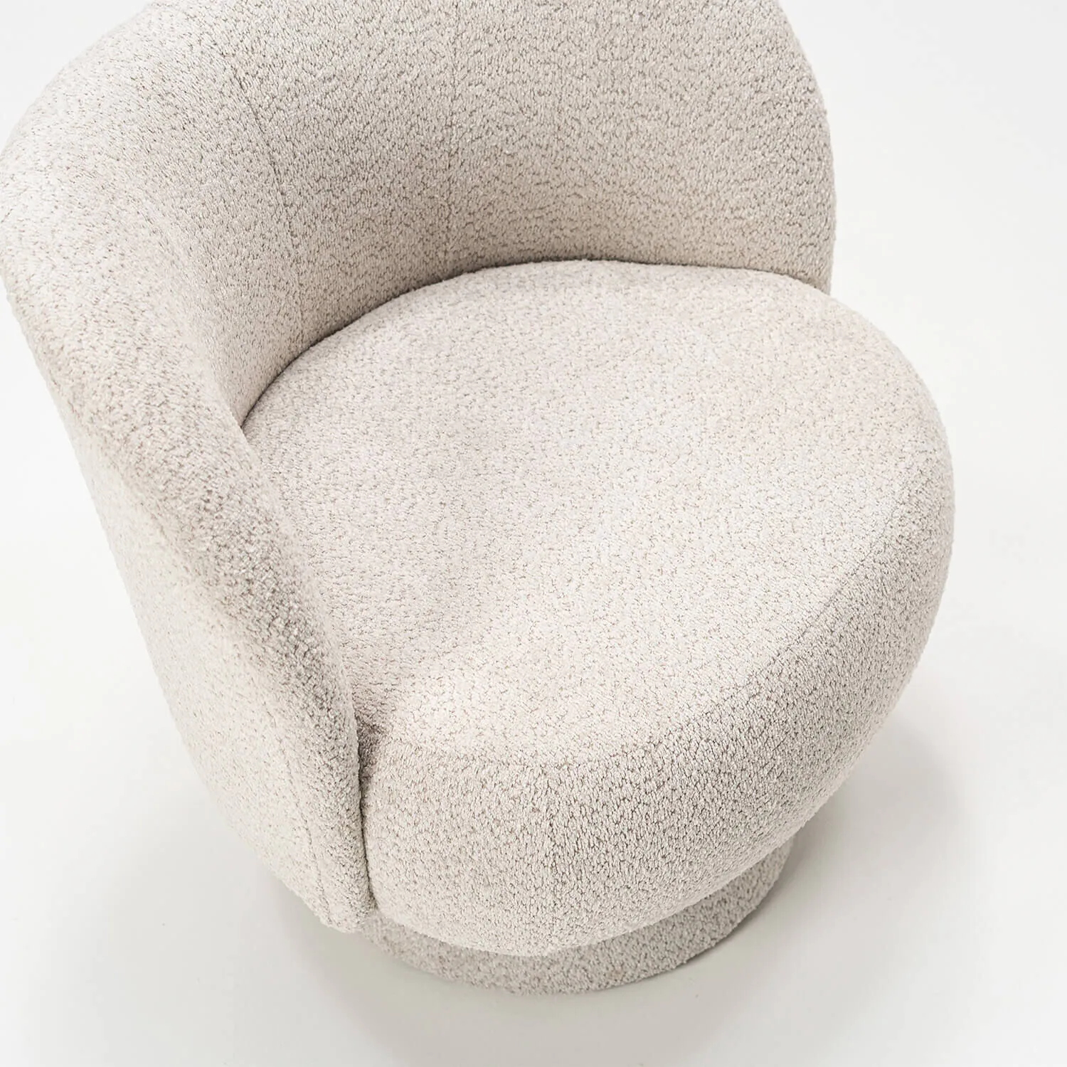Fåtölj Beige Boucle - Belgravia