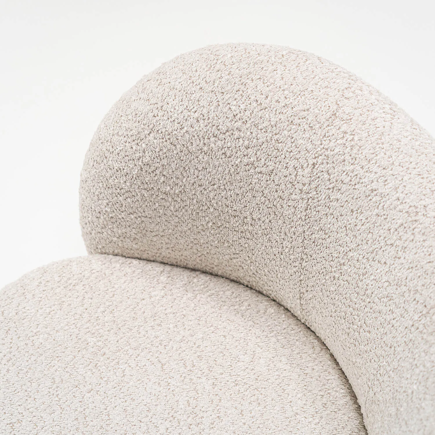 Fåtölj Beige Boucle - Belgravia