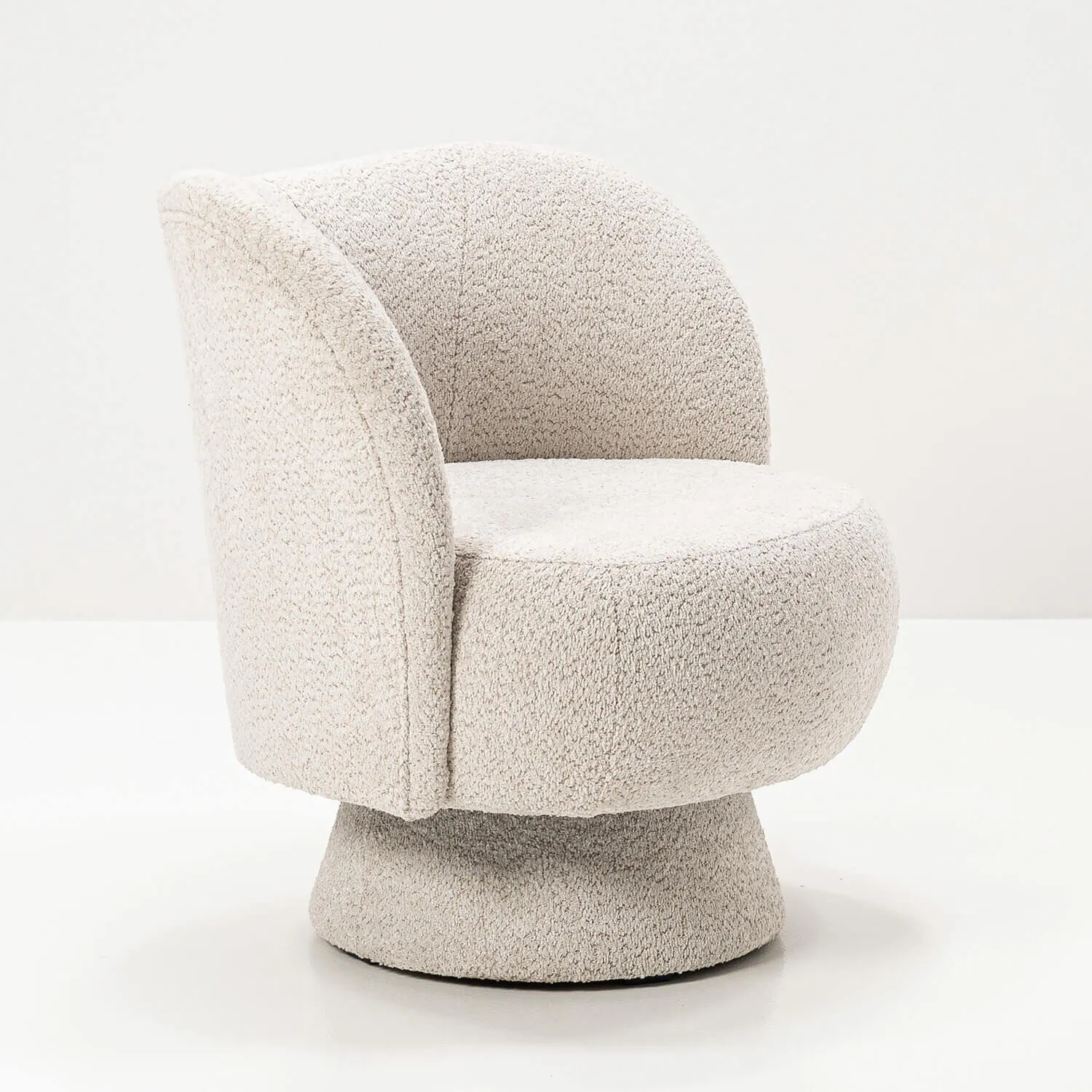 Fåtölj Beige Boucle - Belgravia