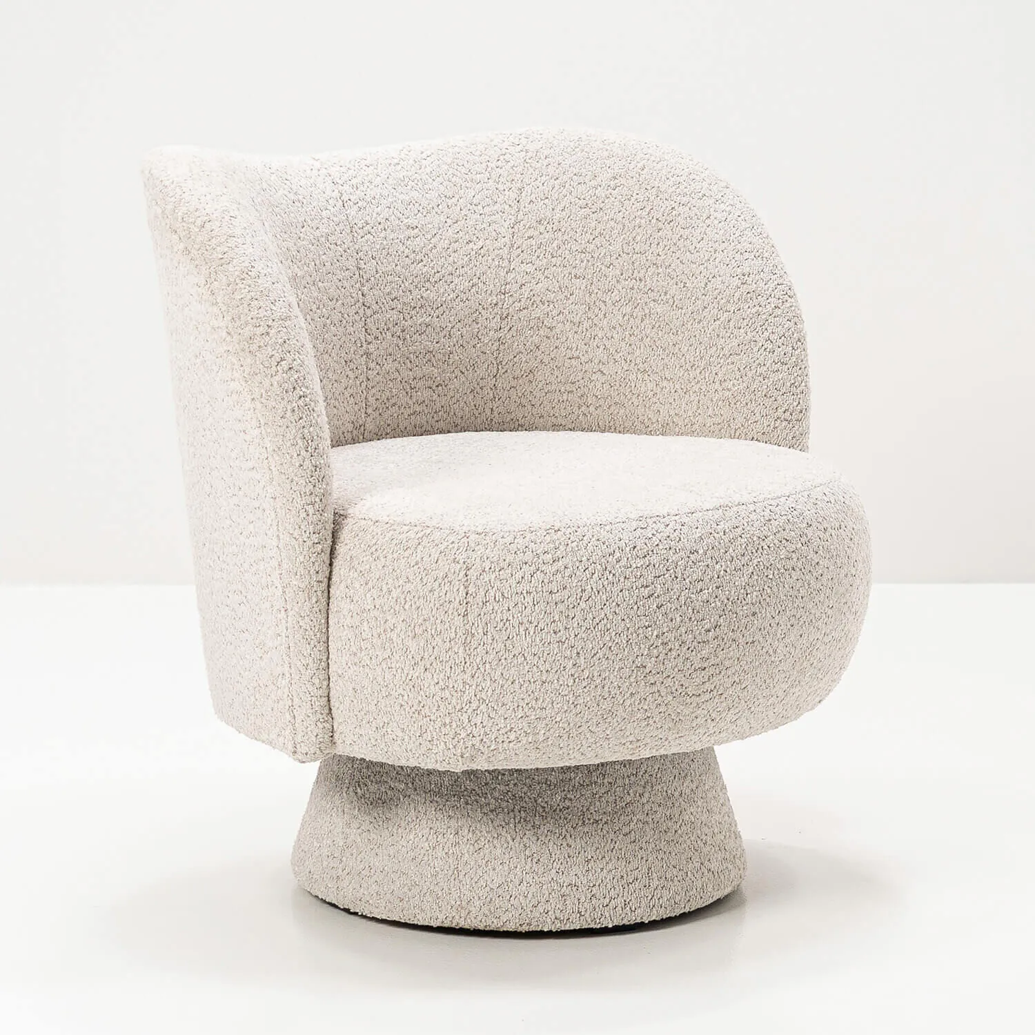 Fåtölj Beige Boucle - Belgravia