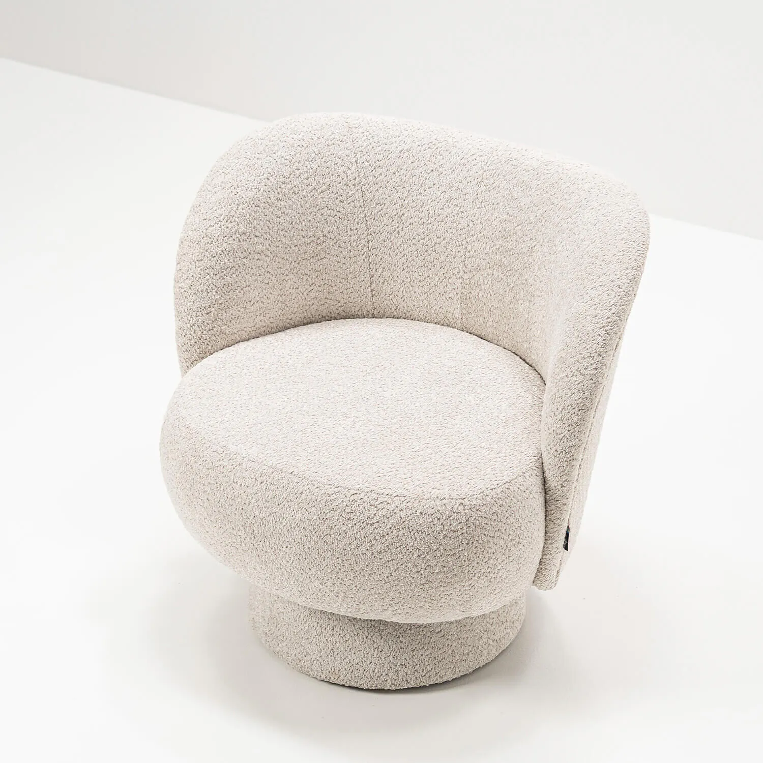 Fåtölj Beige Boucle - Belgravia