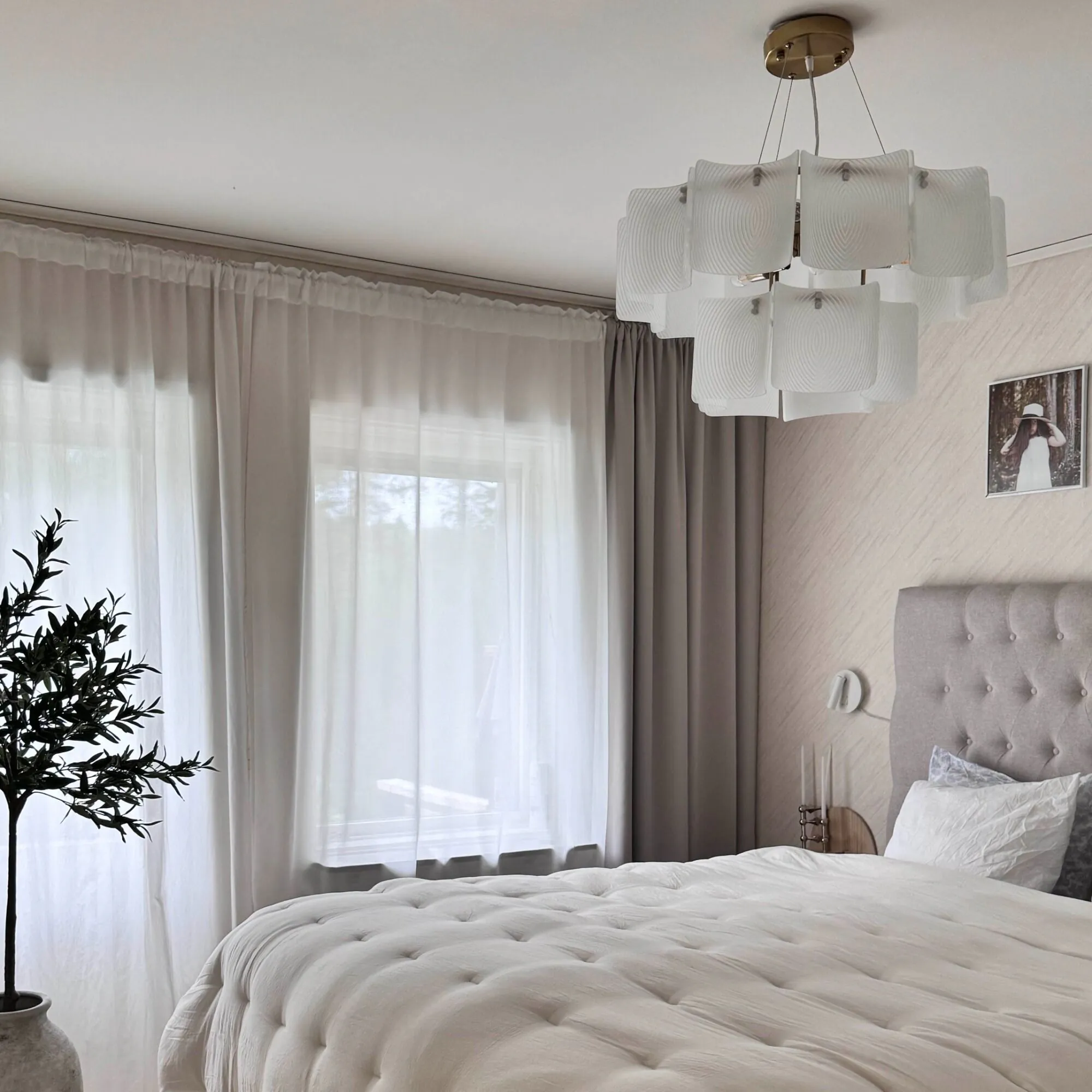 Taklampa Vit Ø65cm - Bellagio