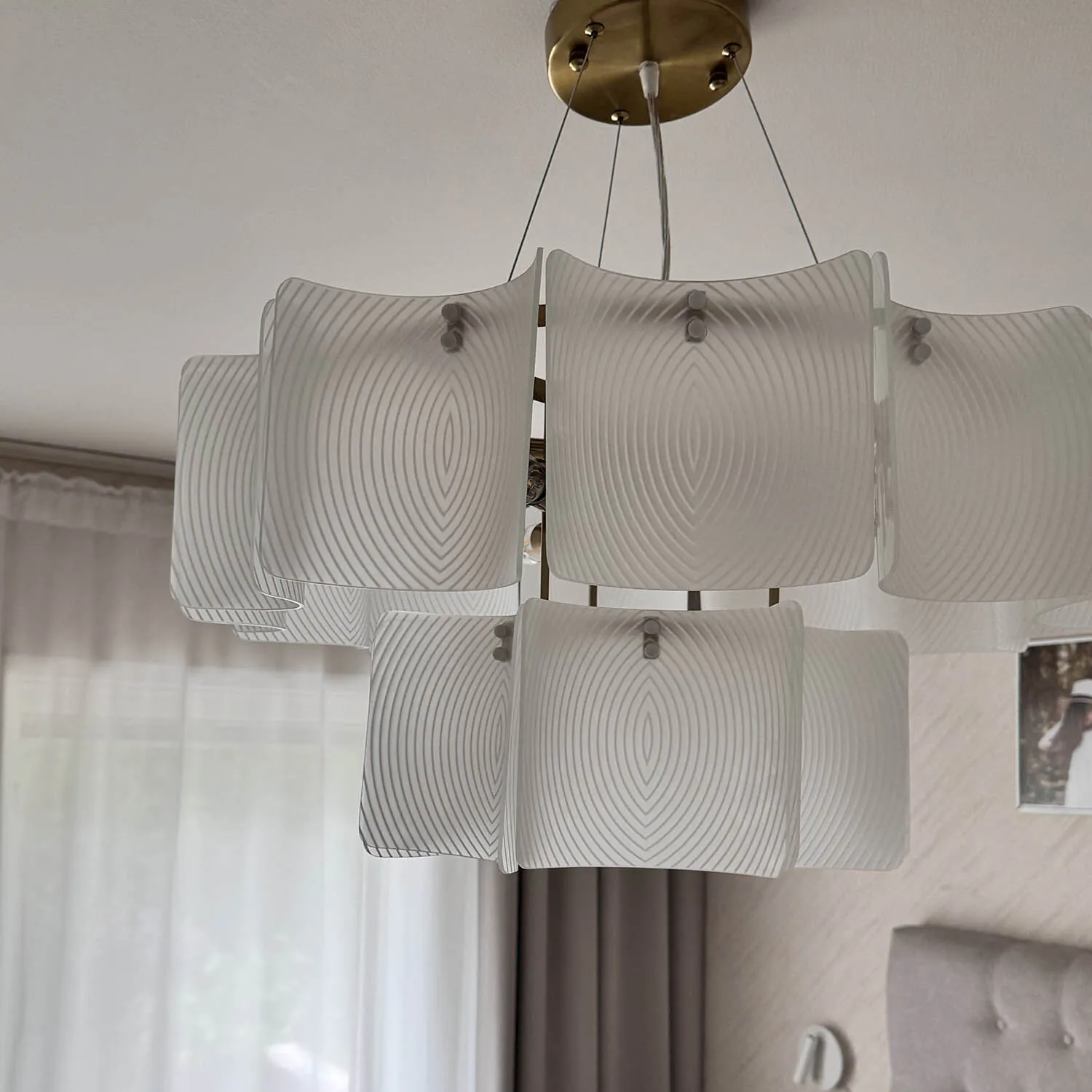 Taklampa Vit Ø65cm - Bellagio