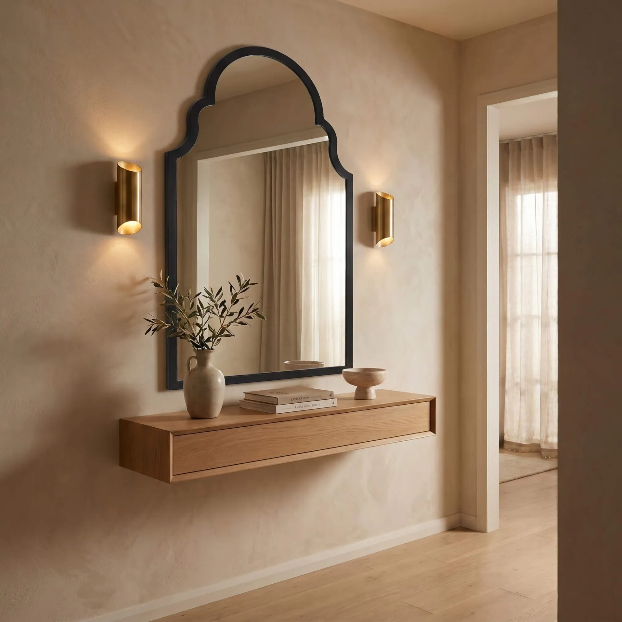 Spegel Svart 60x104 cm - Bernadotte