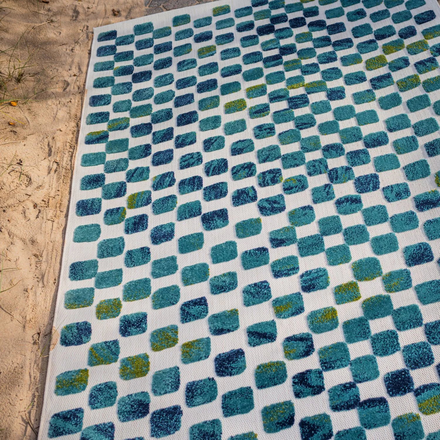 Blå Utomhusmatta 200x290cm - Calma