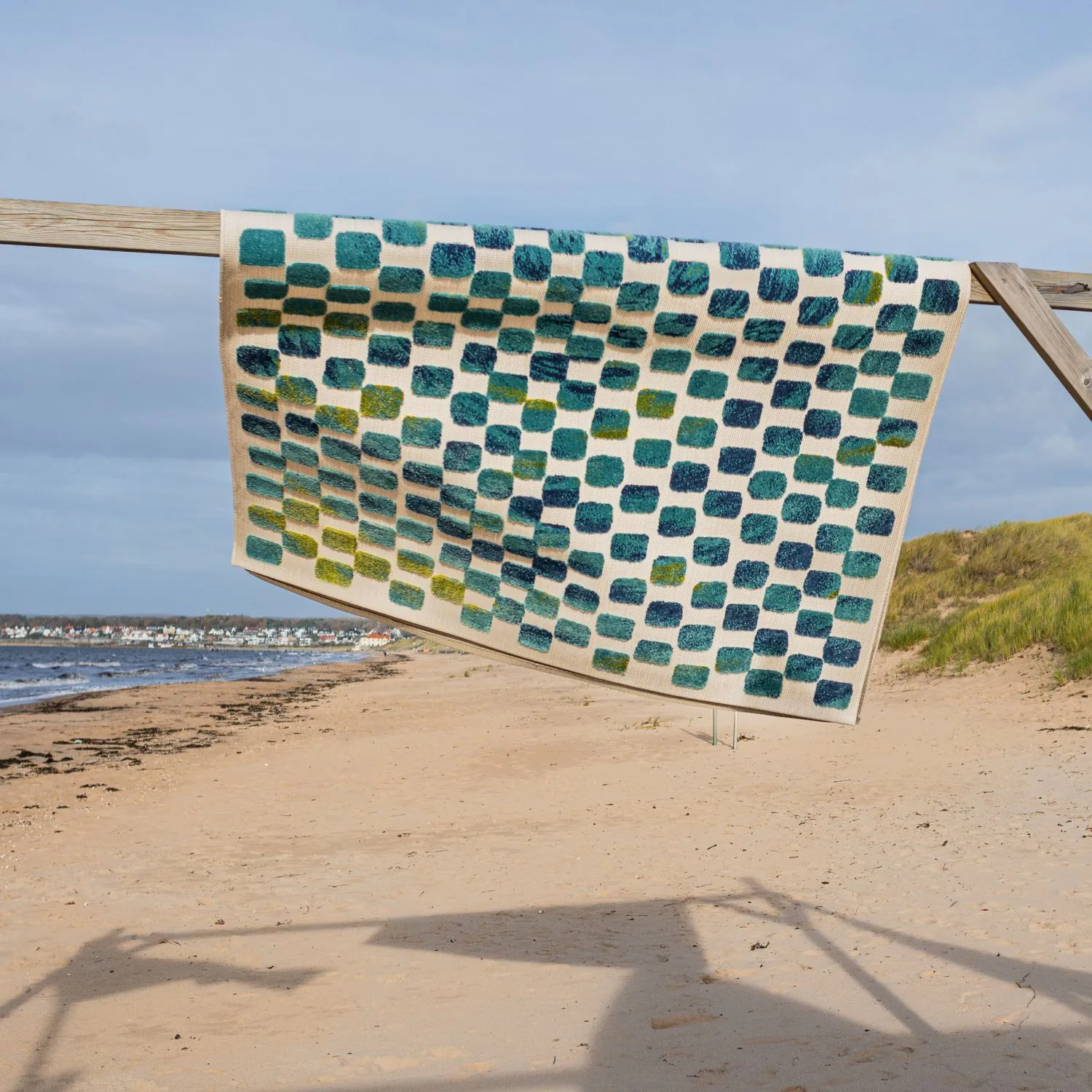 Blå Utomhusmatta 200x290cm - Calma