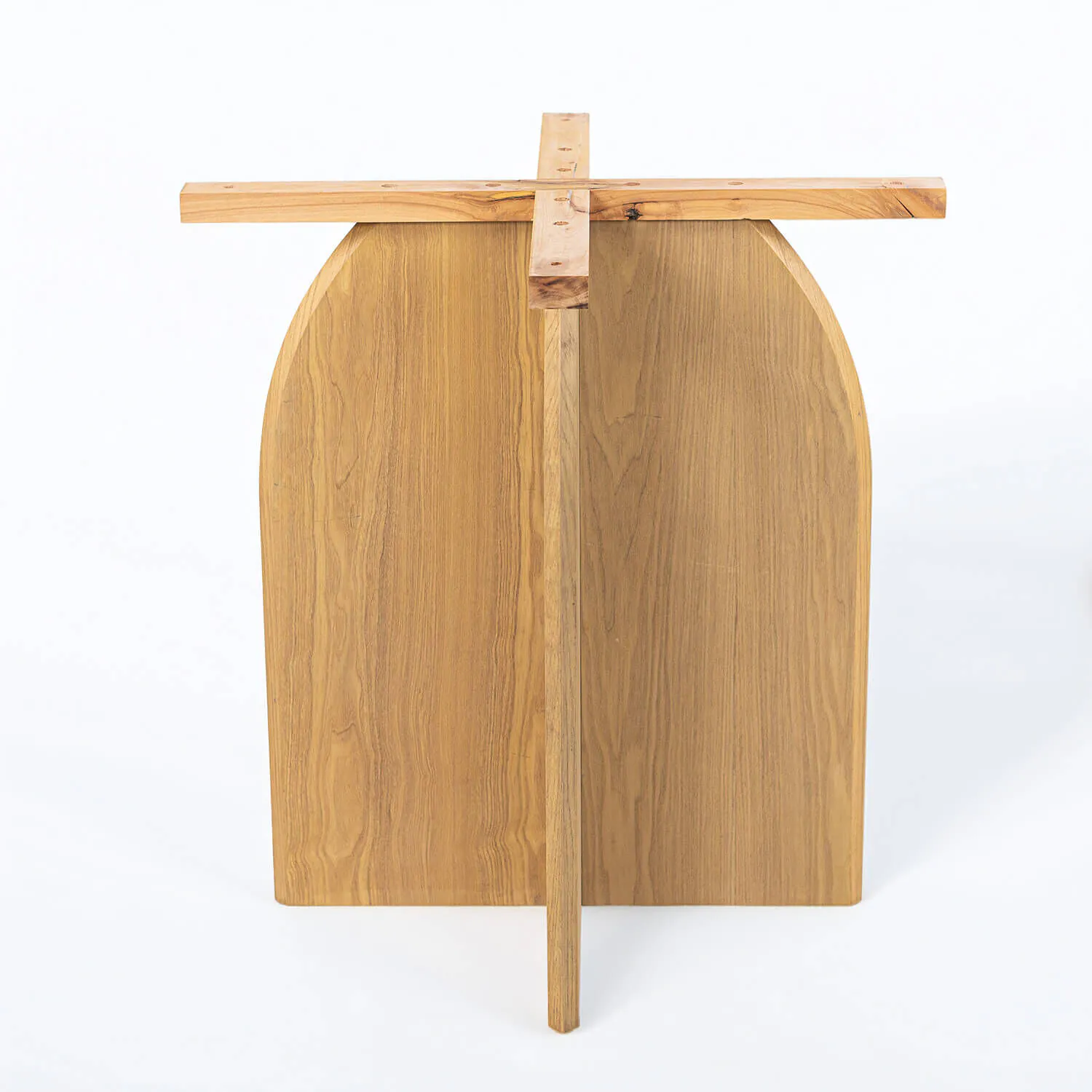 Runt Matbord 120cm Ljus Ek & Brun Marmor - Matisse