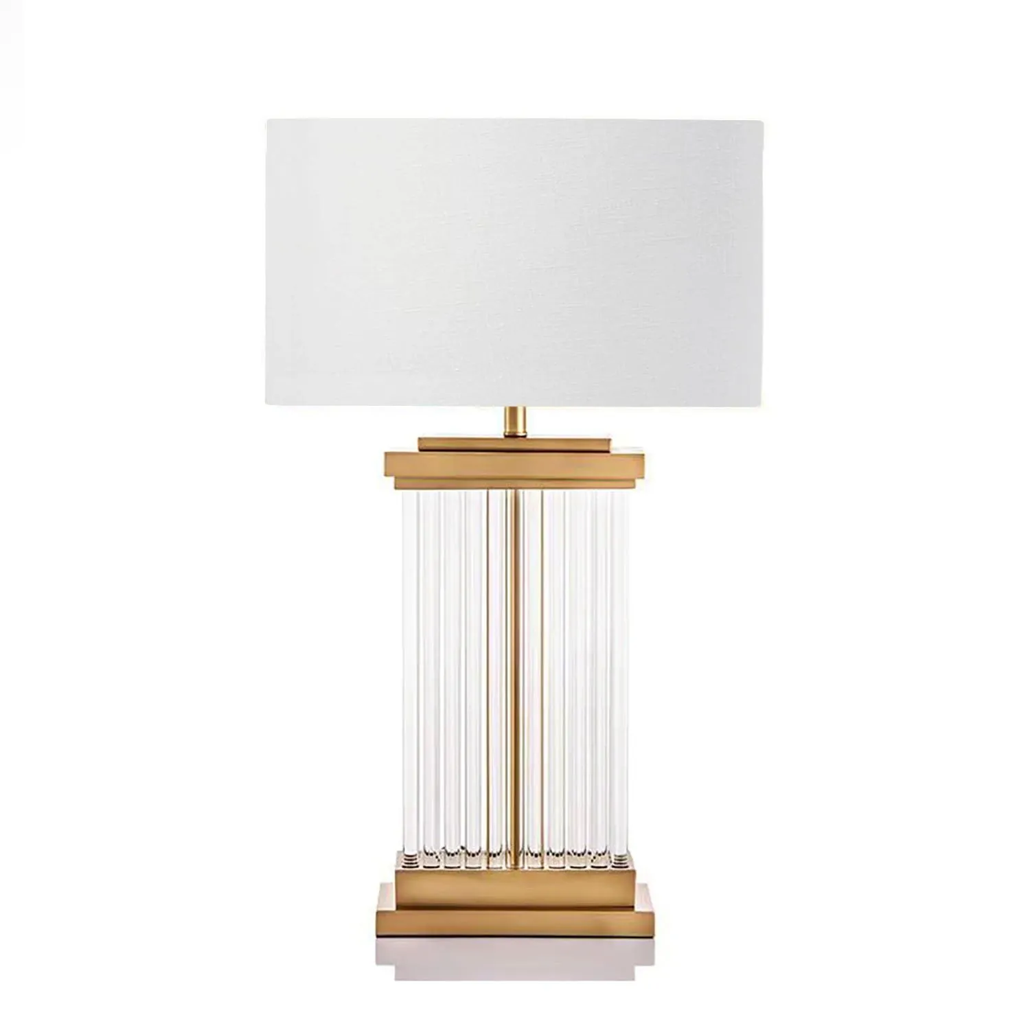 Bordslampa Glas/Mässing H70cm - Bryssel