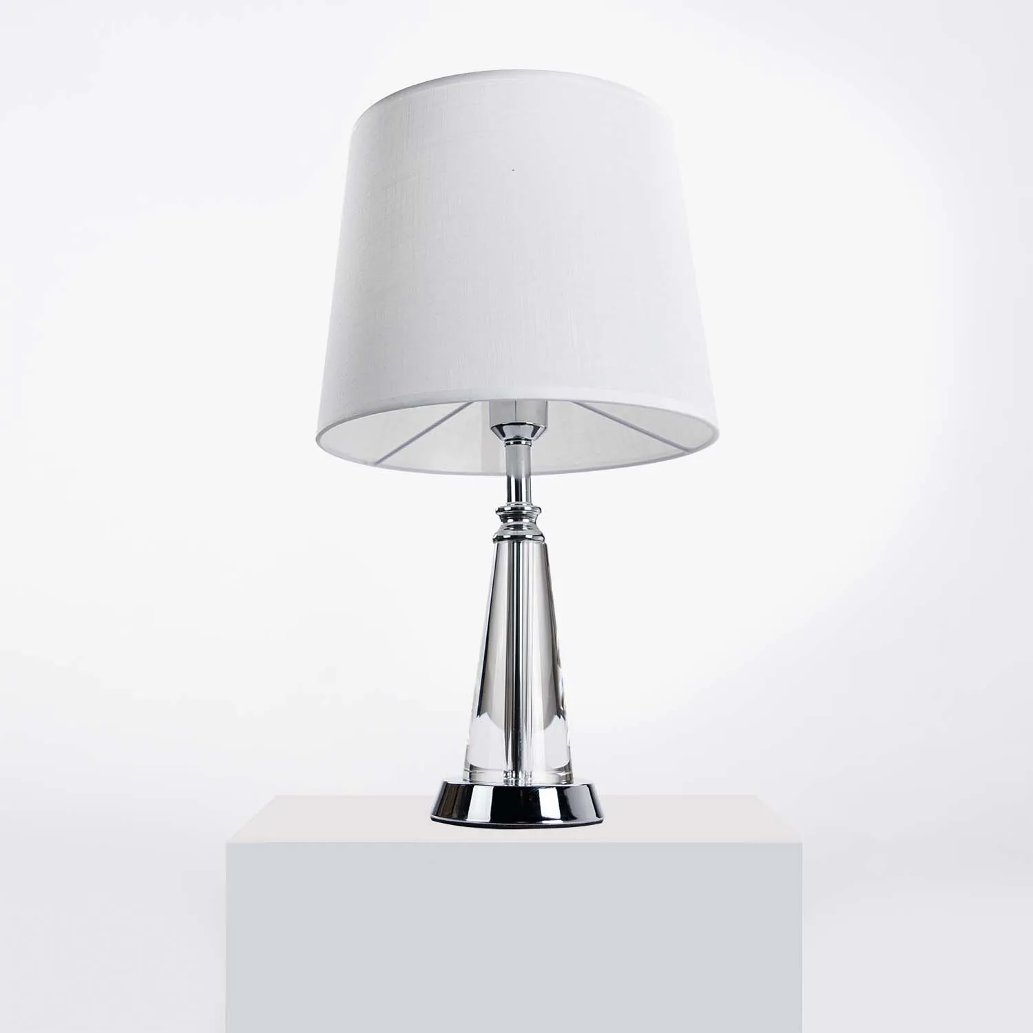 Bordslampa Glas/Krom H50cm - Pisa