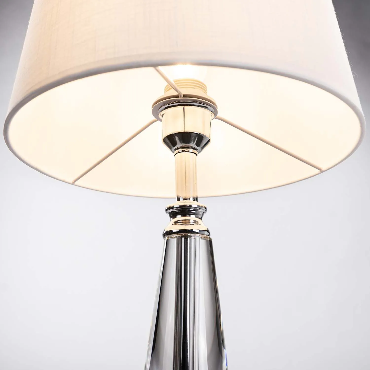 Bordslampa Glas/Krom H50cm - Pisa